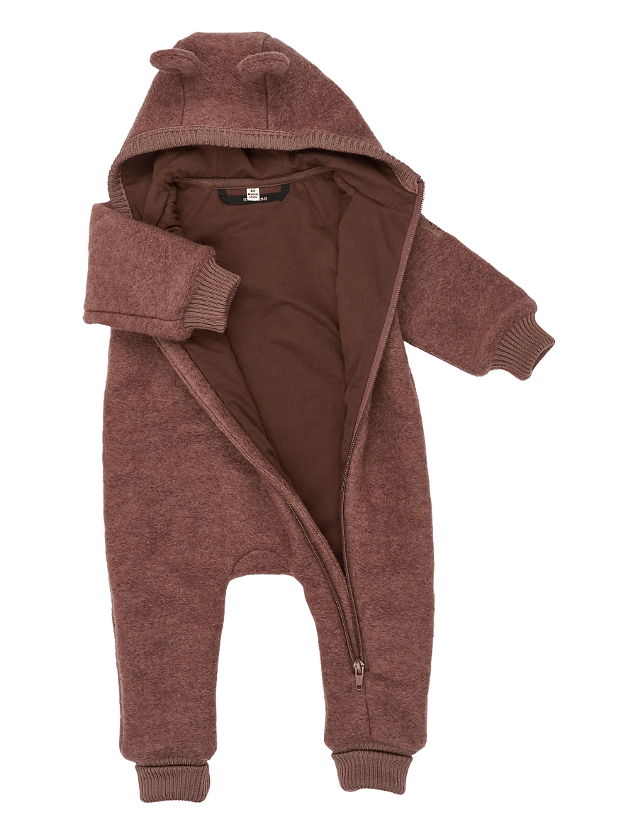 mikk-line - Airwool Suit w Ears - langärmelige bodys - burlwood - 2