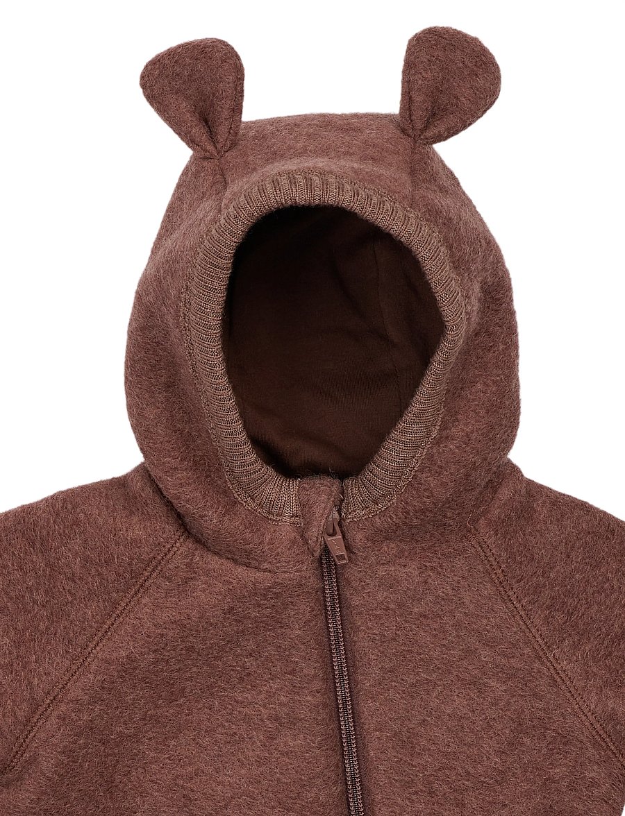 mikk-line - Airwool Suit w Ears - langärmelige bodys - burlwood - 3