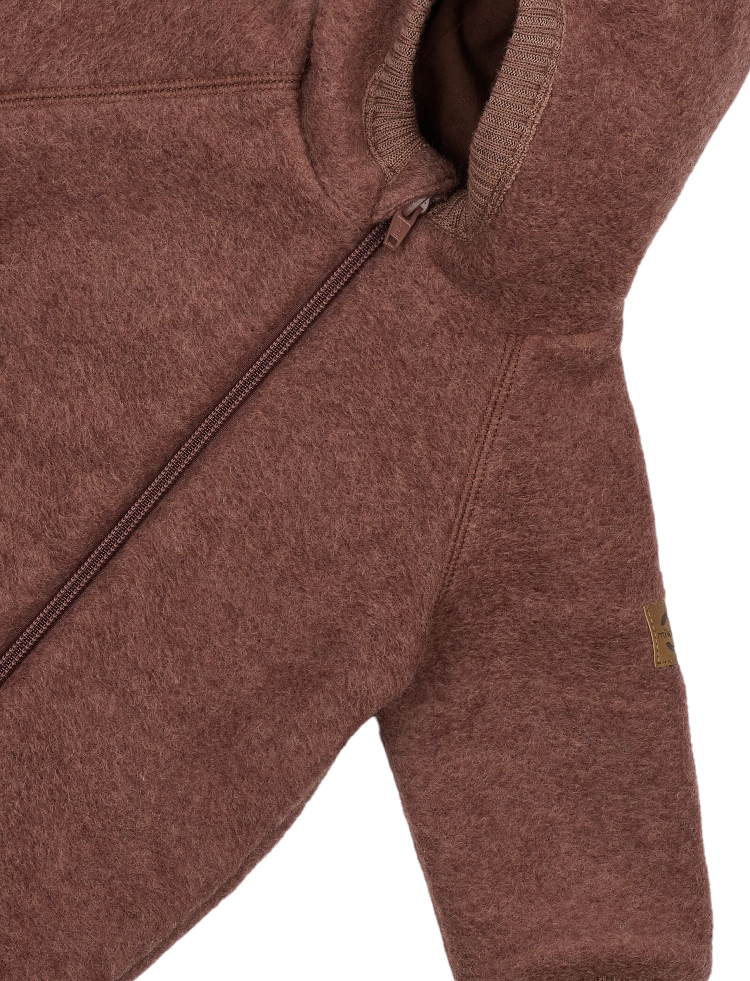 mikk-line - Airwool Suit w Ears - long-sleeved bodies - burlwood - 4