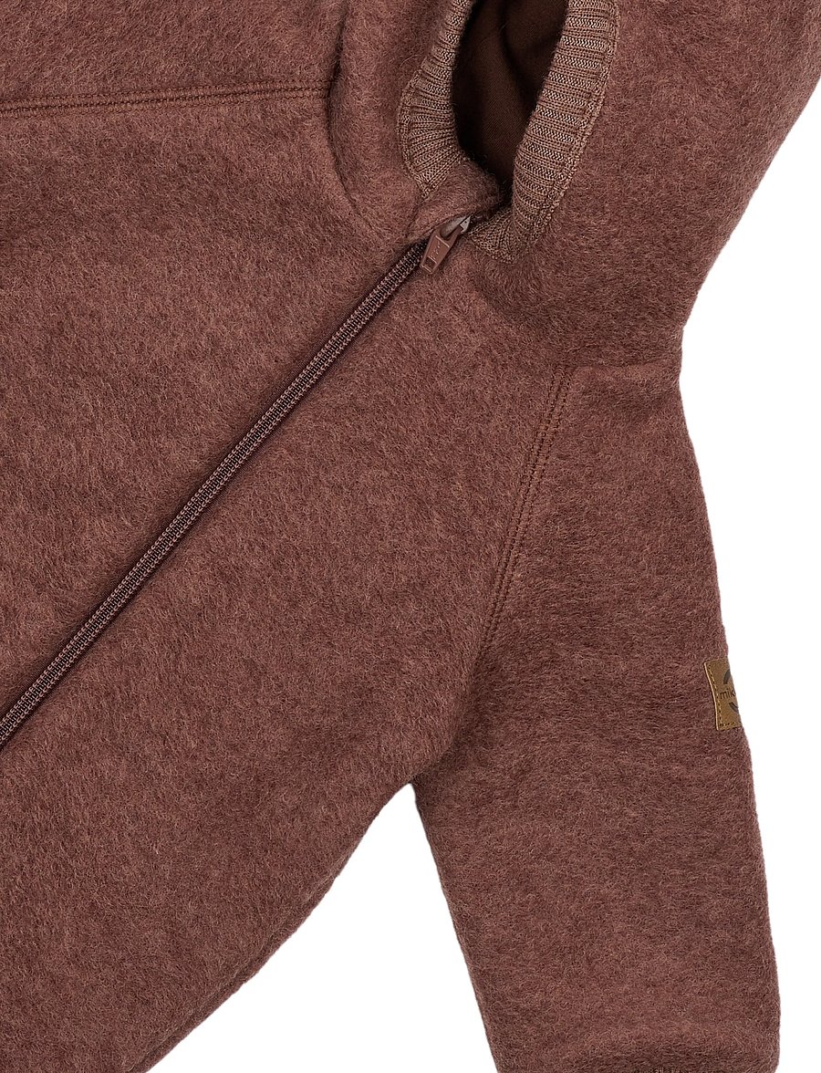 mikk-line - Airwool Suit w Ears - langärmelige bodys - burlwood - 4