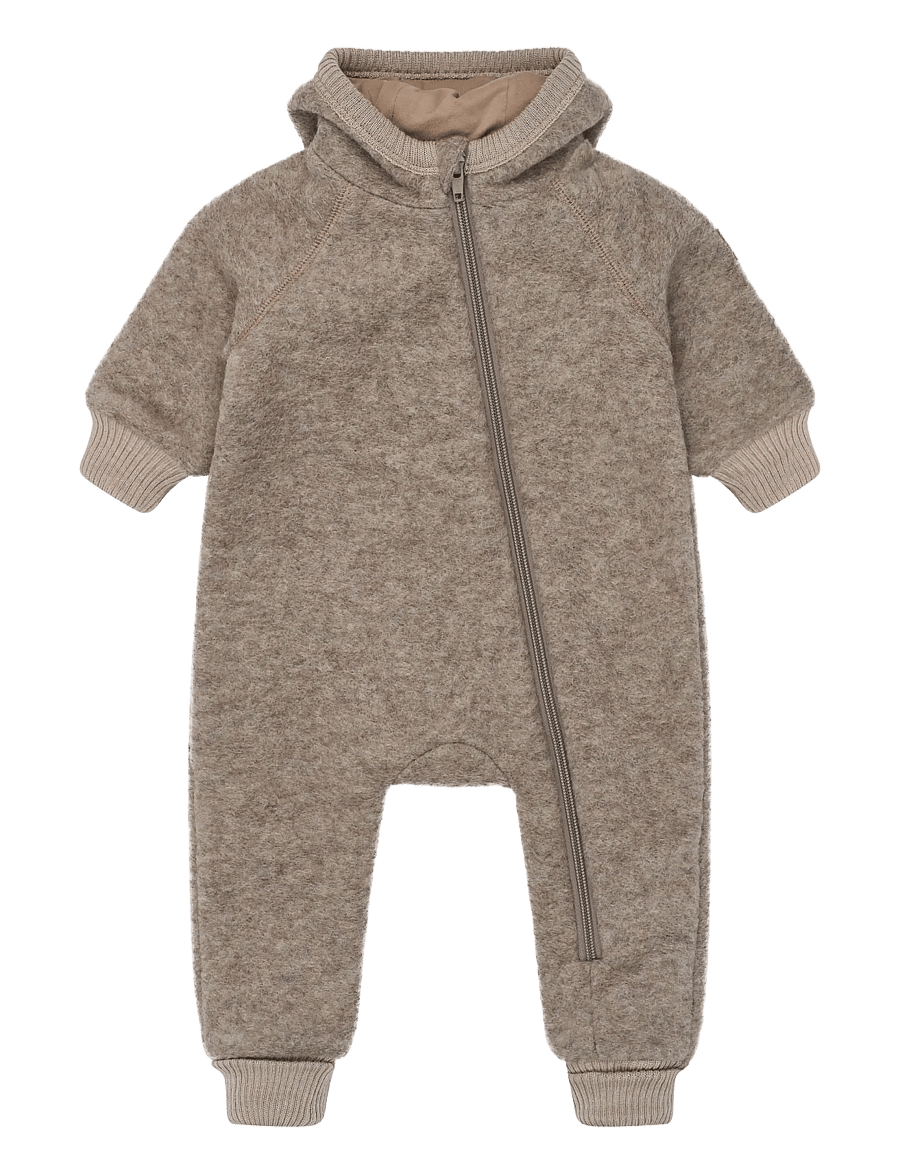 mikk-line - Airwool Suit w Ears - pikkade varrukatega bodid - melange denver - 0
