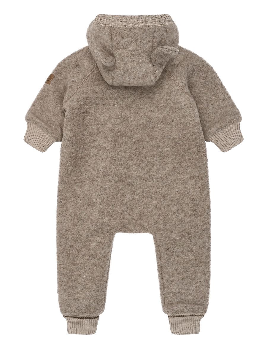 mikk-line - Airwool Suit w Ears - pikkade varrukatega bodid - melange denver - 1