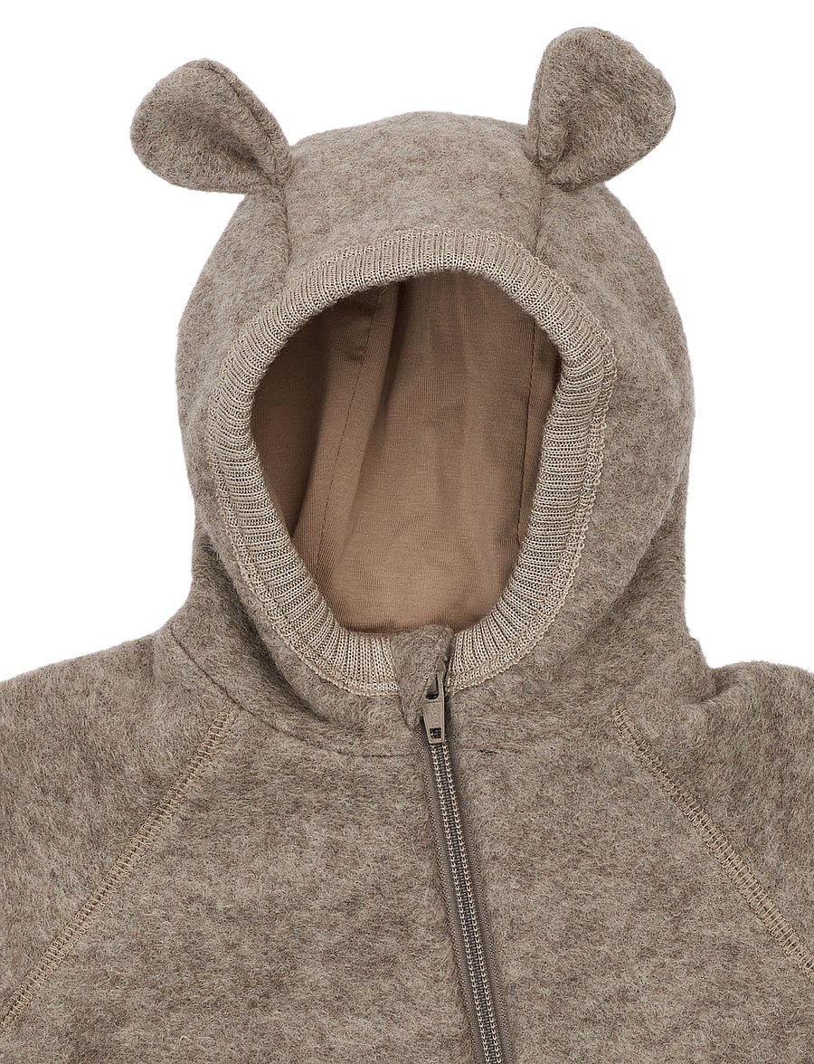 mikk-line - Airwool Suit w Ears - pikkade varrukatega bodid - melange denver - 3