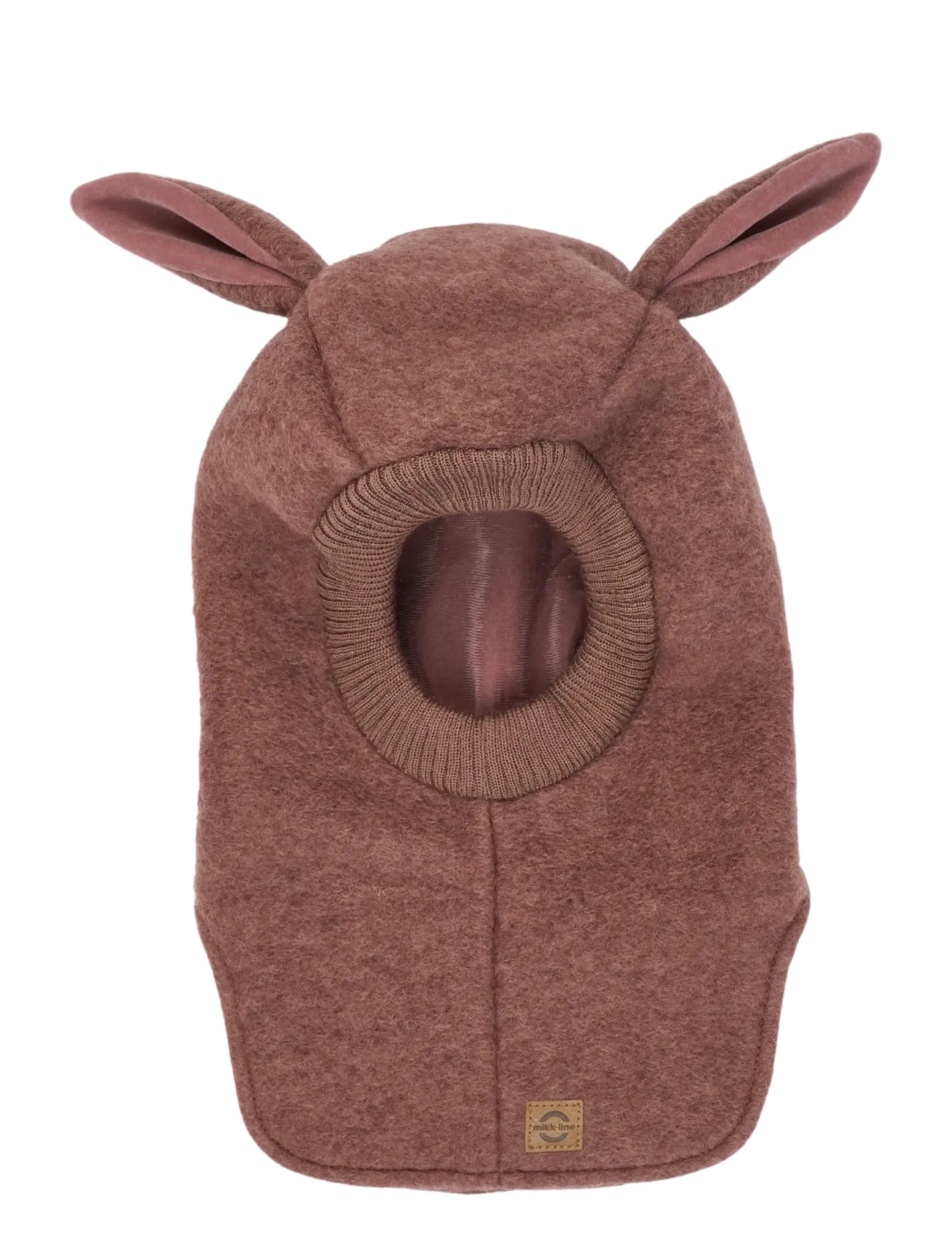 mikk-line Airwool Balaclava W Bunny Ears, 98/104, Headwear, Braun - Balaclava, Kinder