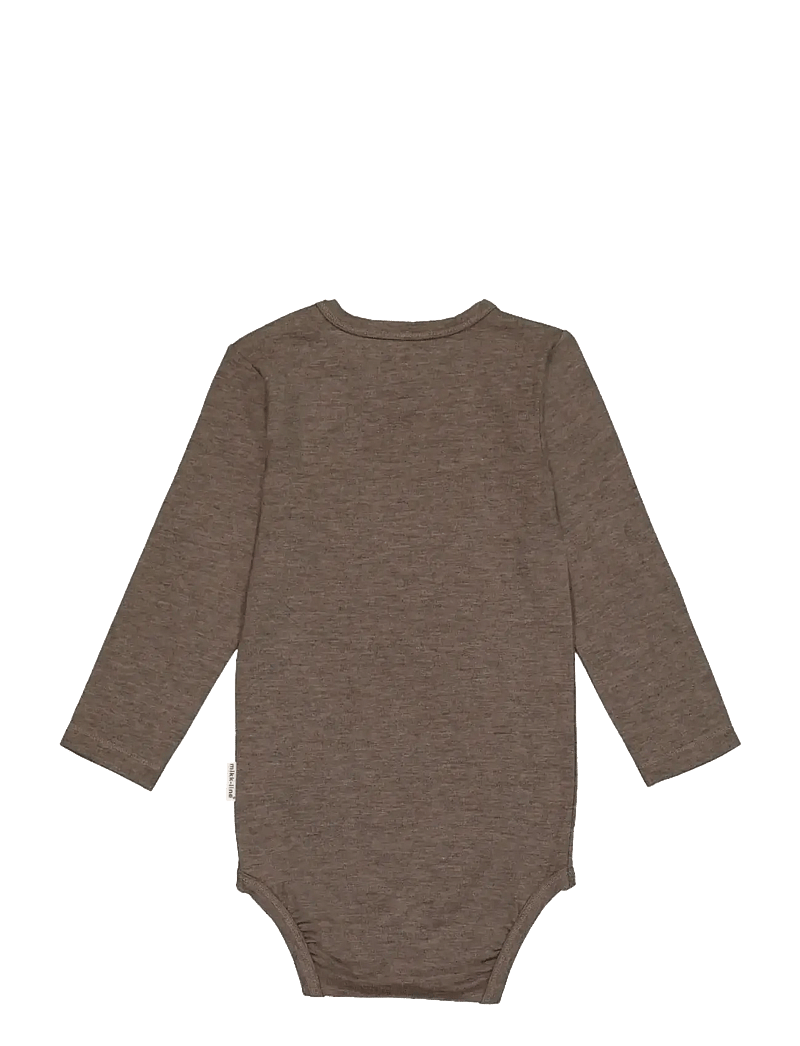 mikk-line - Wool/Bamboo LS Body - langermasamfellur - melange denver - 1