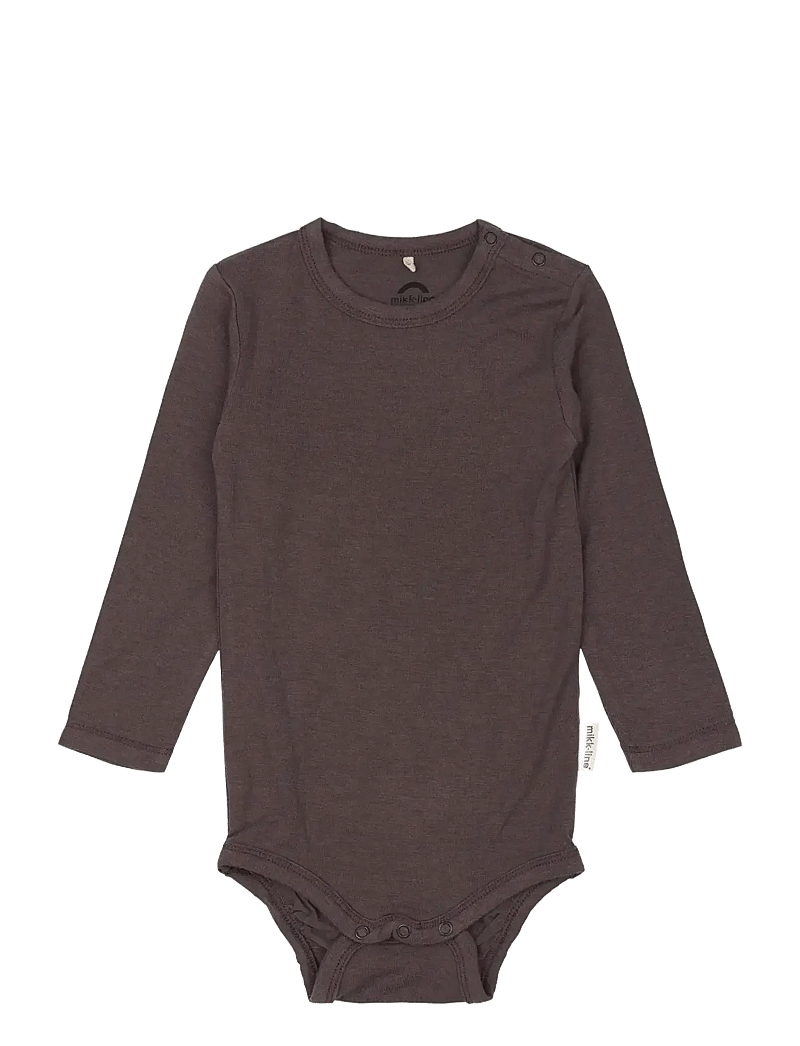 mikk-line - Wool/Bamboo LS Body - langärmelige bodys - sparrow - 0
