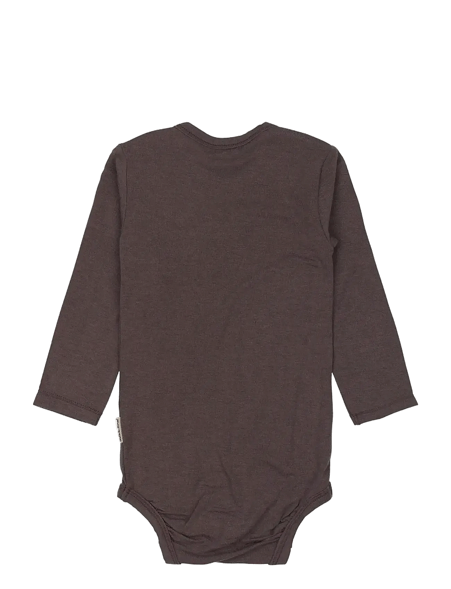 mikk-line - Wool/Bamboo LS Body - langärmelige bodys - sparrow - 1