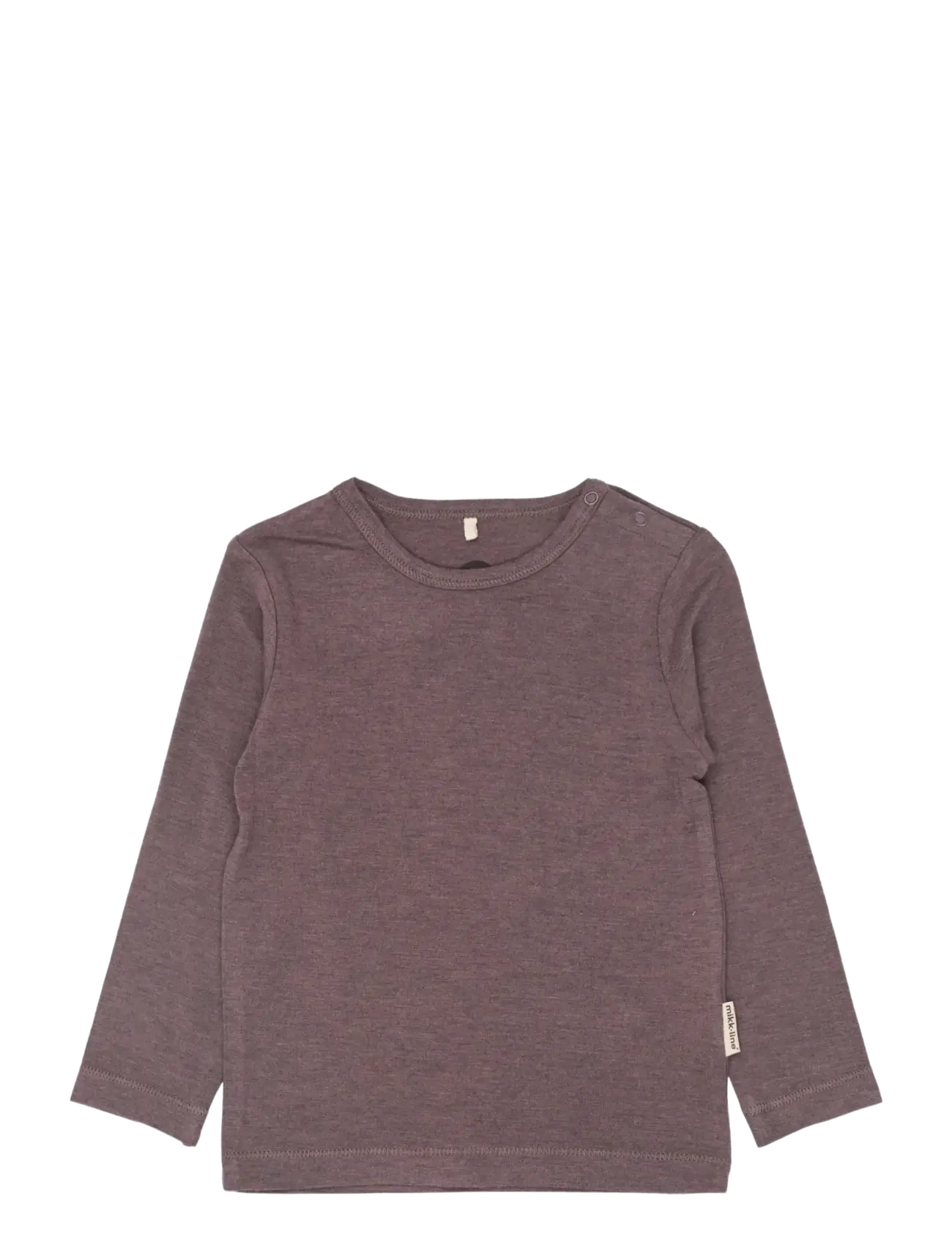 mikk-line Wool/Bamboo LS Top - Overdele - SPARROW / brown