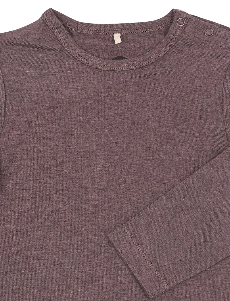 mikk-line - Wool/Bamboo LS Top - langærmede t-shirts - sparrow - 2