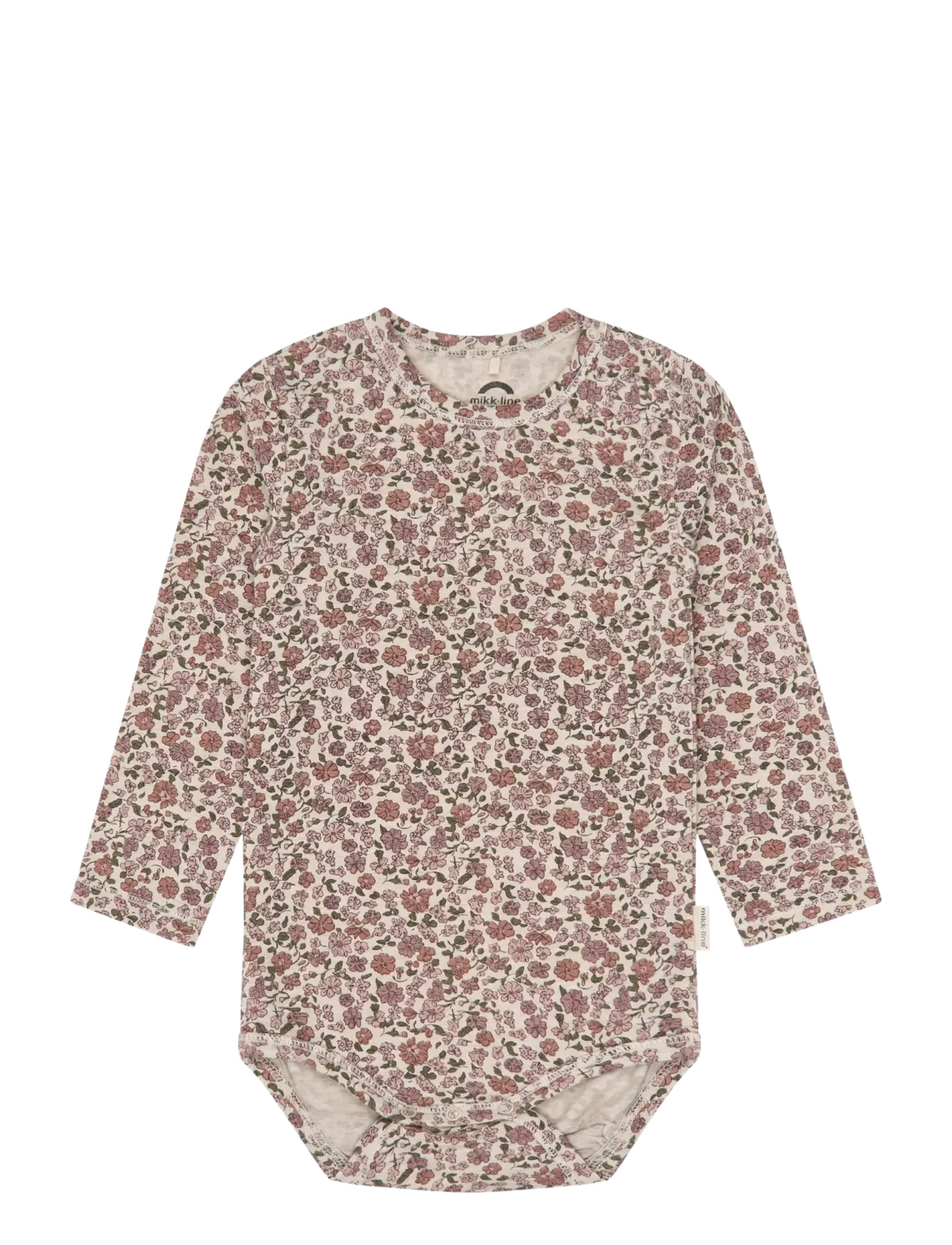 mikk-line Wool/Bamboo LS Body AOP - Kläder - FLORAL SKETCH AOP / multi