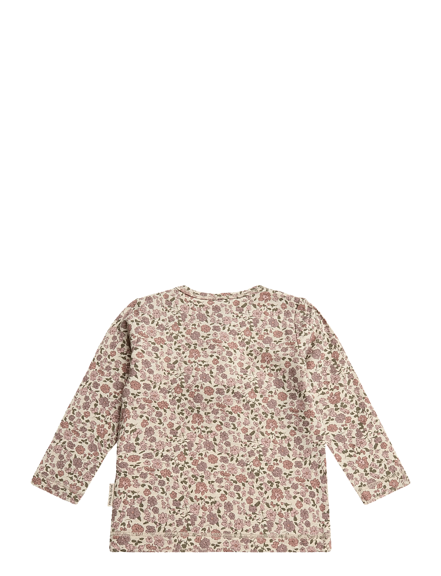mikk-line - Wool/Bamboo LS Top AOP - sügisesed riided - floral sketch aop - 1