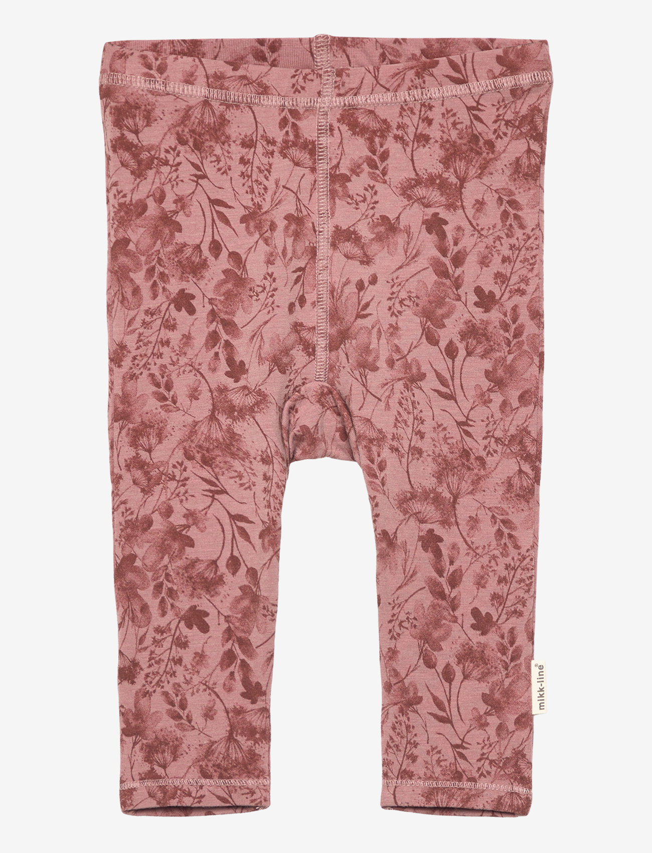 mikk-line - Wool/Bamboo Legging AOP - burlwood - 0