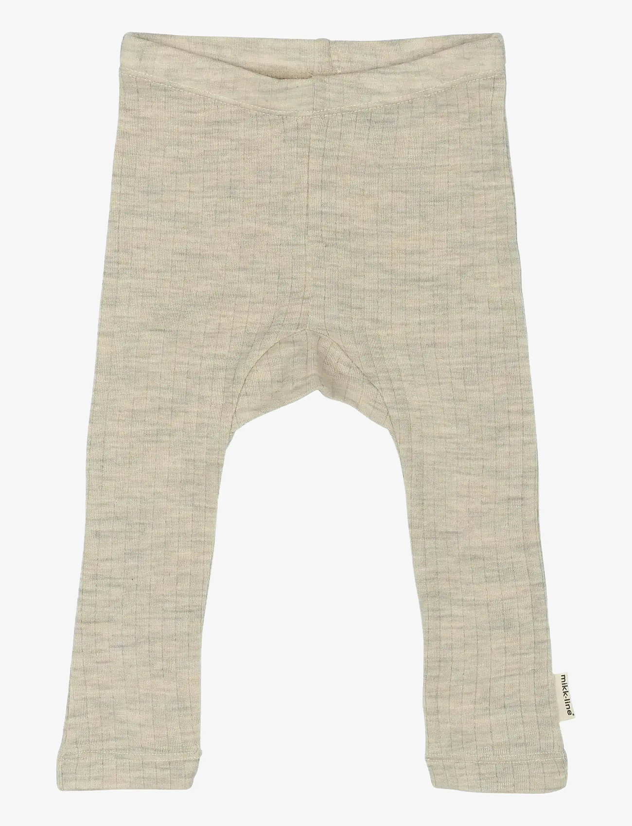mikk-line - Merino Wool Legging - herbstliche kleidung - melange offwhite - 1