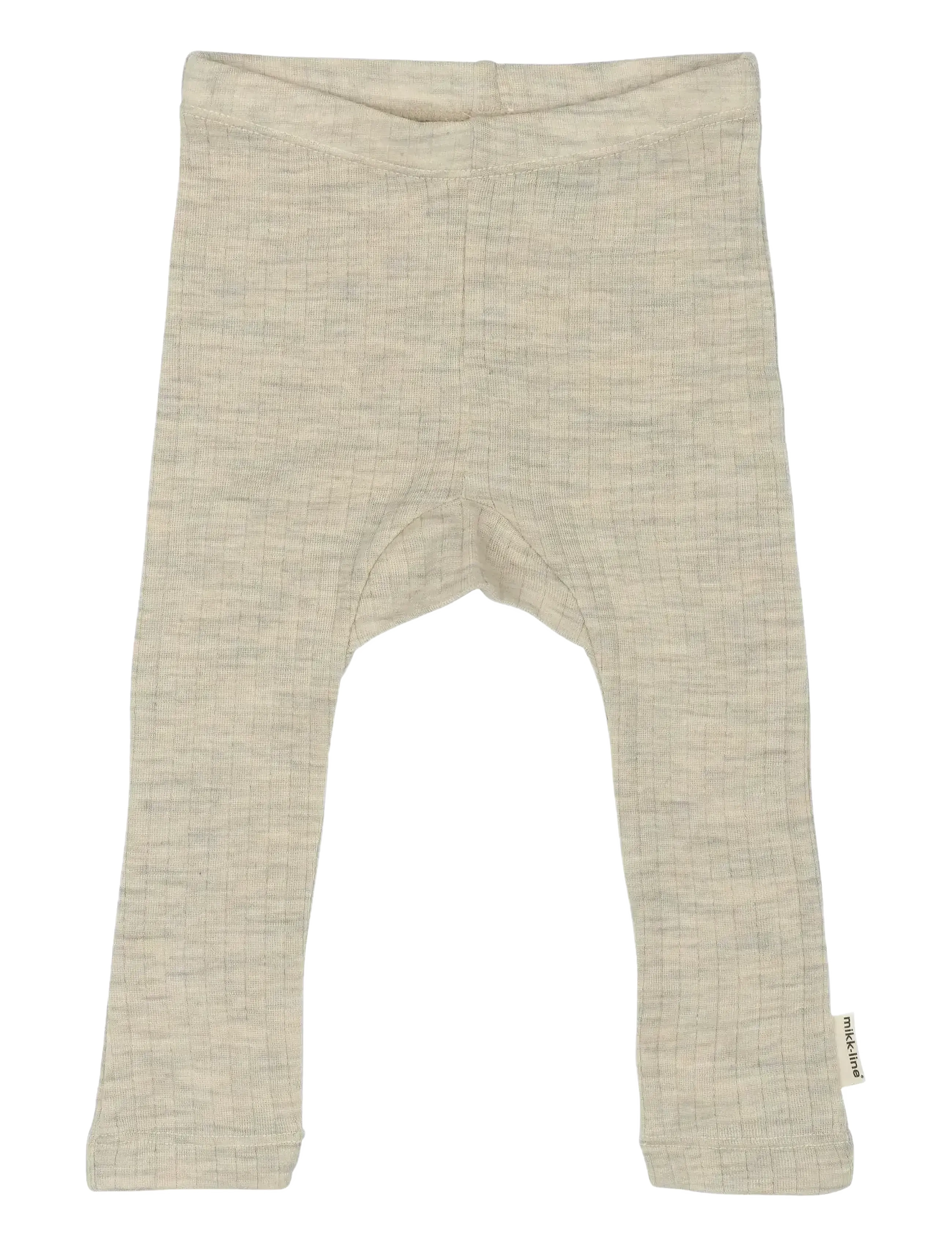 mikk-line - Merino Wool Legging - leggings - melange offwhite - 1