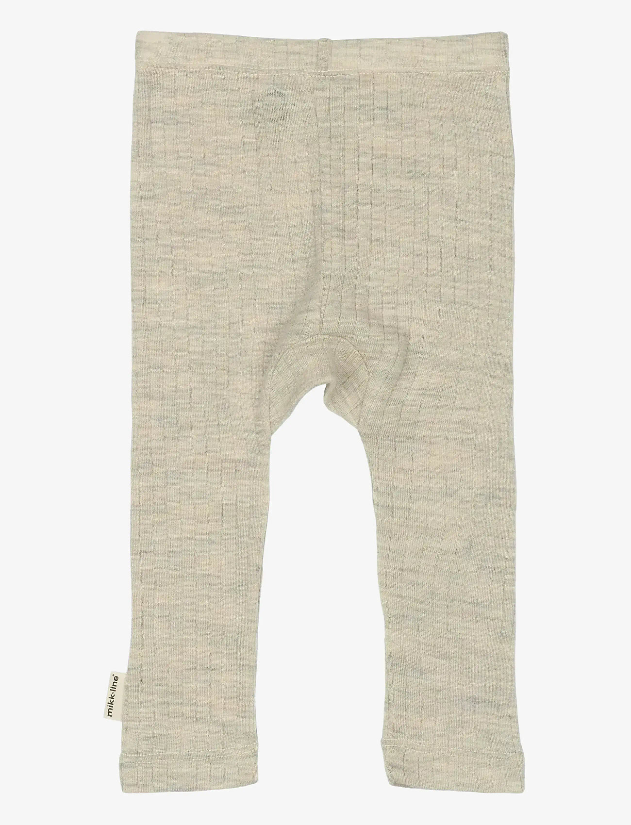 mikk-line - Merino Wool Legging - herbstliche kleidung - melange offwhite - 2