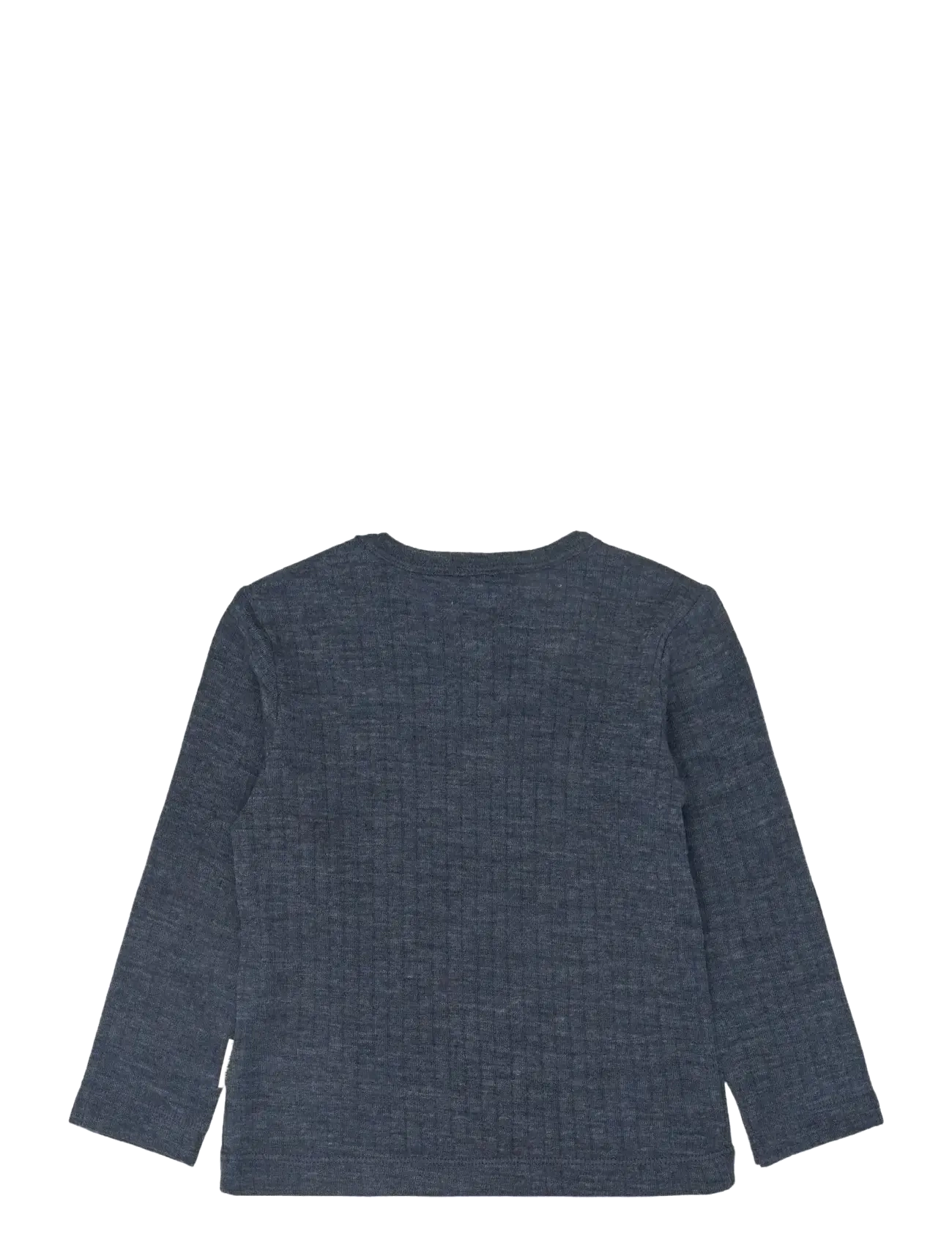 mikk-line - Merino Wool LS Top - langærmede t-shirts - melange blue nights - 2