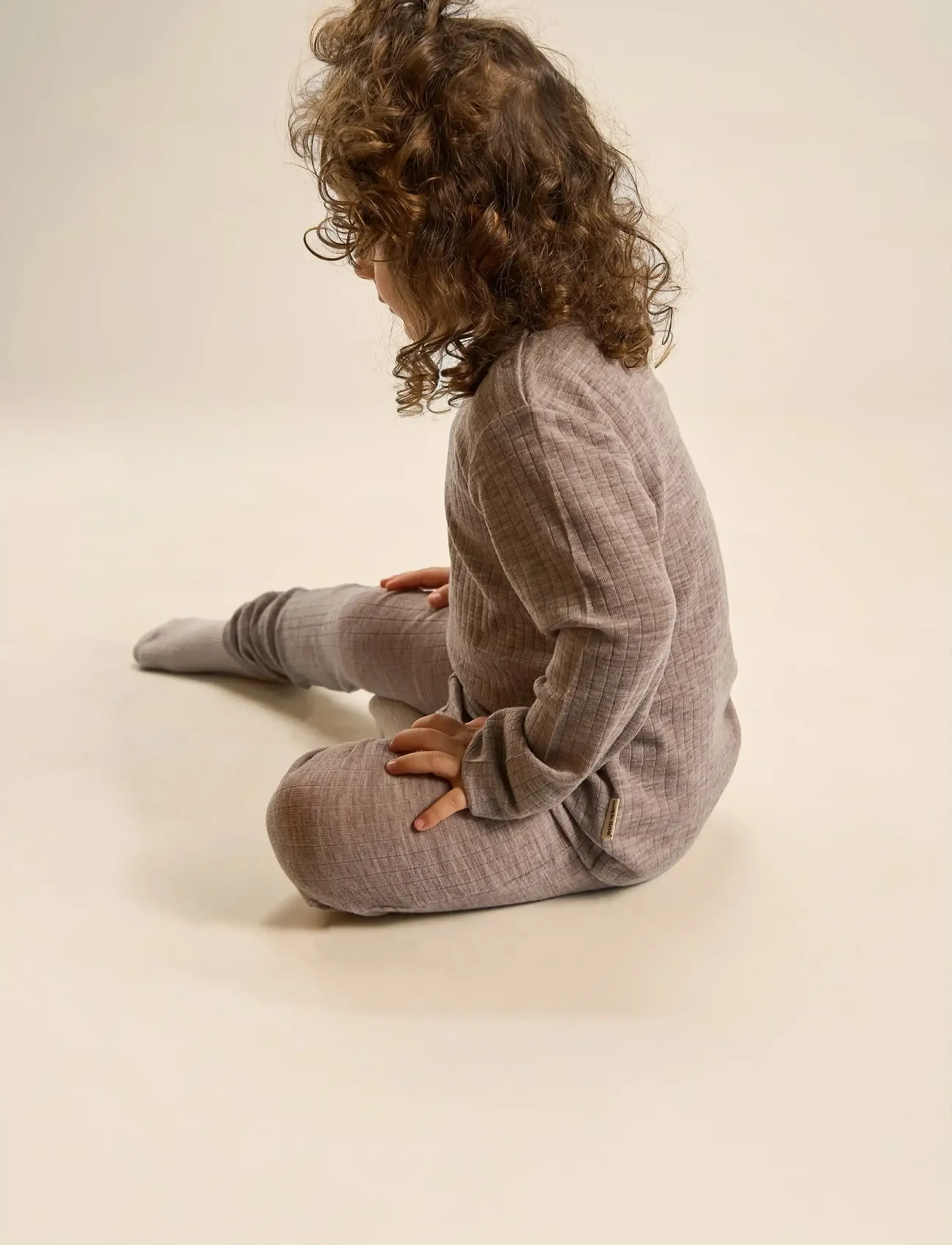 mikk-line - Merino Wool LS Top - pikkade varrukatega t-särgid - melange denver - 3