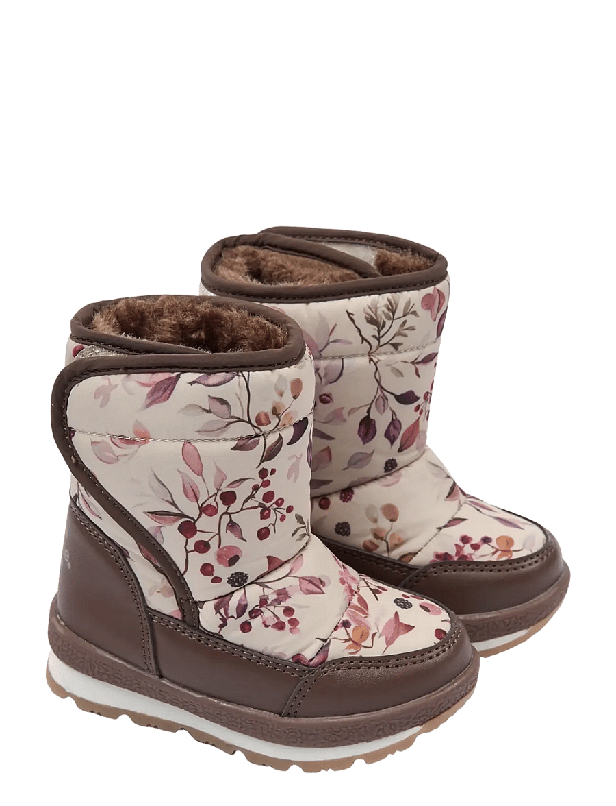 mikk-line - Winter Boot Padded - winterstiefel - berries & birds aop - 0
