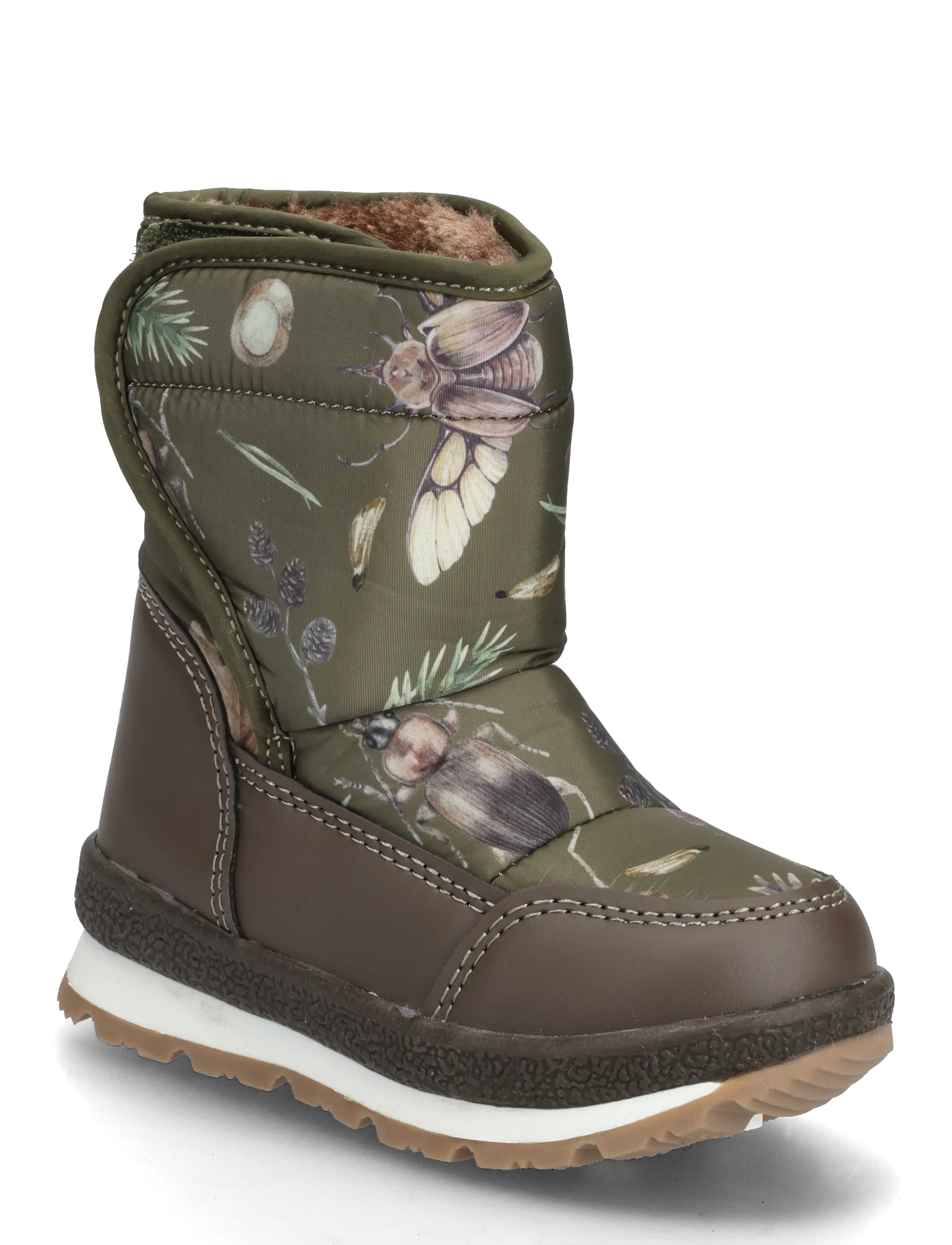 mikk-line Winter Boot Padded, 29, Boots, Khakigrün - Boots W. Velcro, Kinder