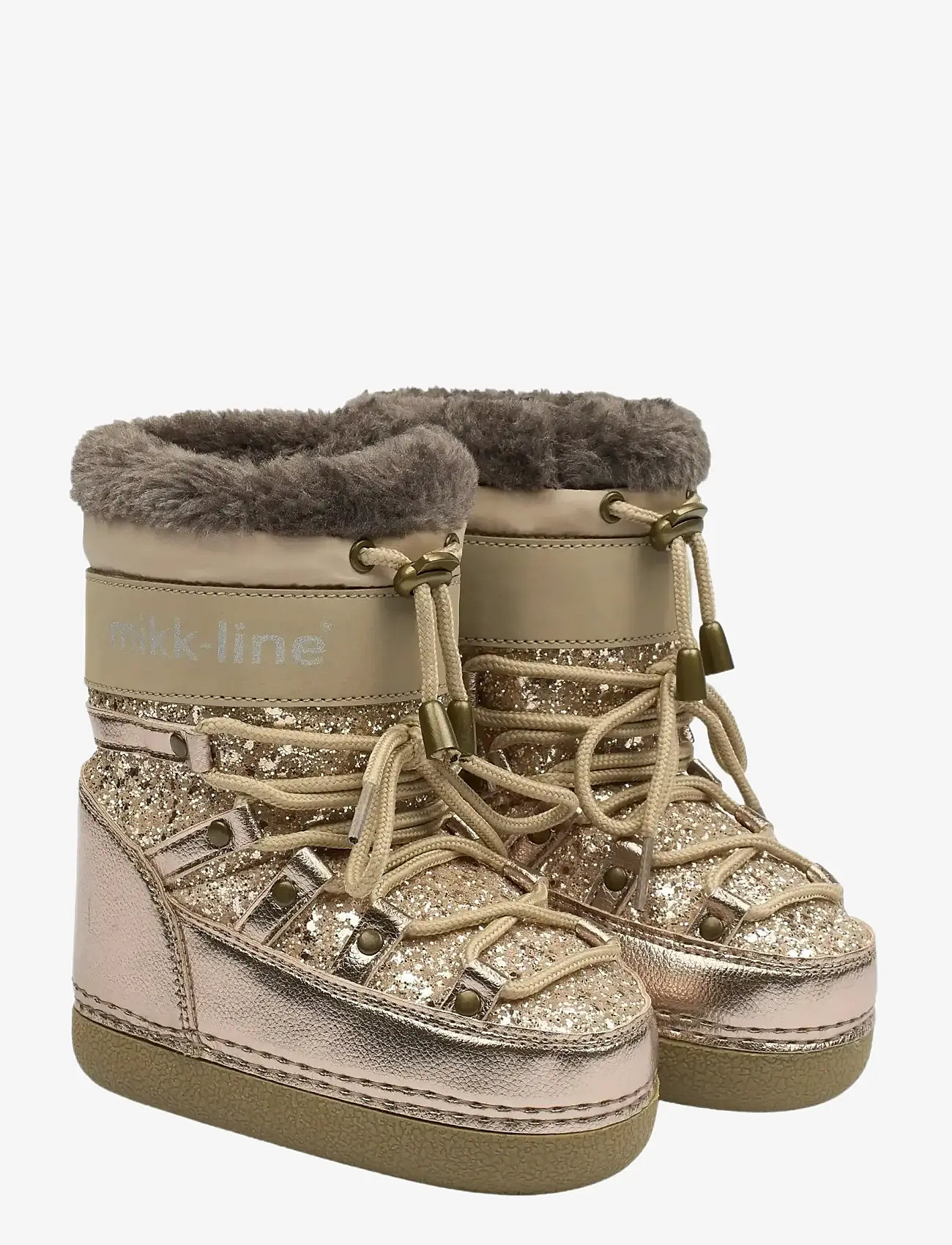 mikk-line - Snow Boot Glitter - talvesaapad - champagne glitter - 0