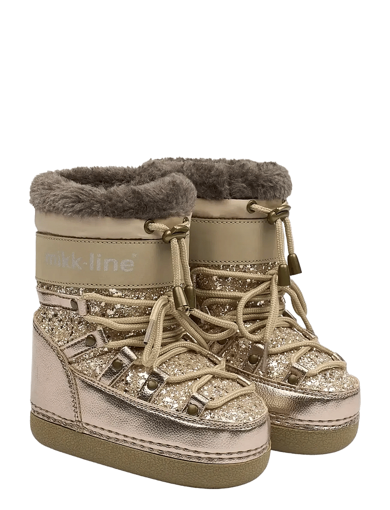 mikk-line - Snow Boot Glitter - talvesaapad - champagne glitter - 0