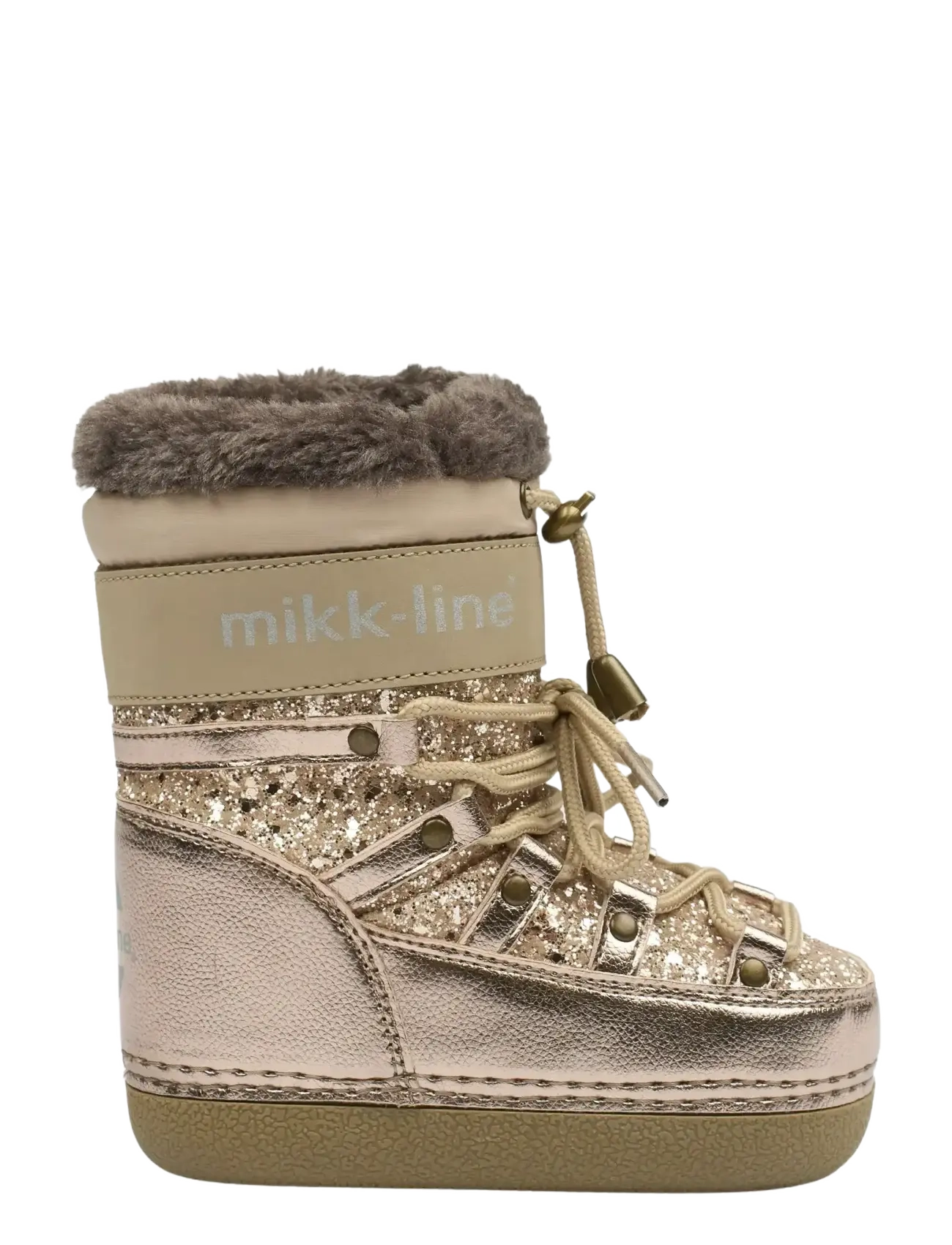 mikk-line - Snow Boot Glitter - herbstschuhe - champagne glitter - 1