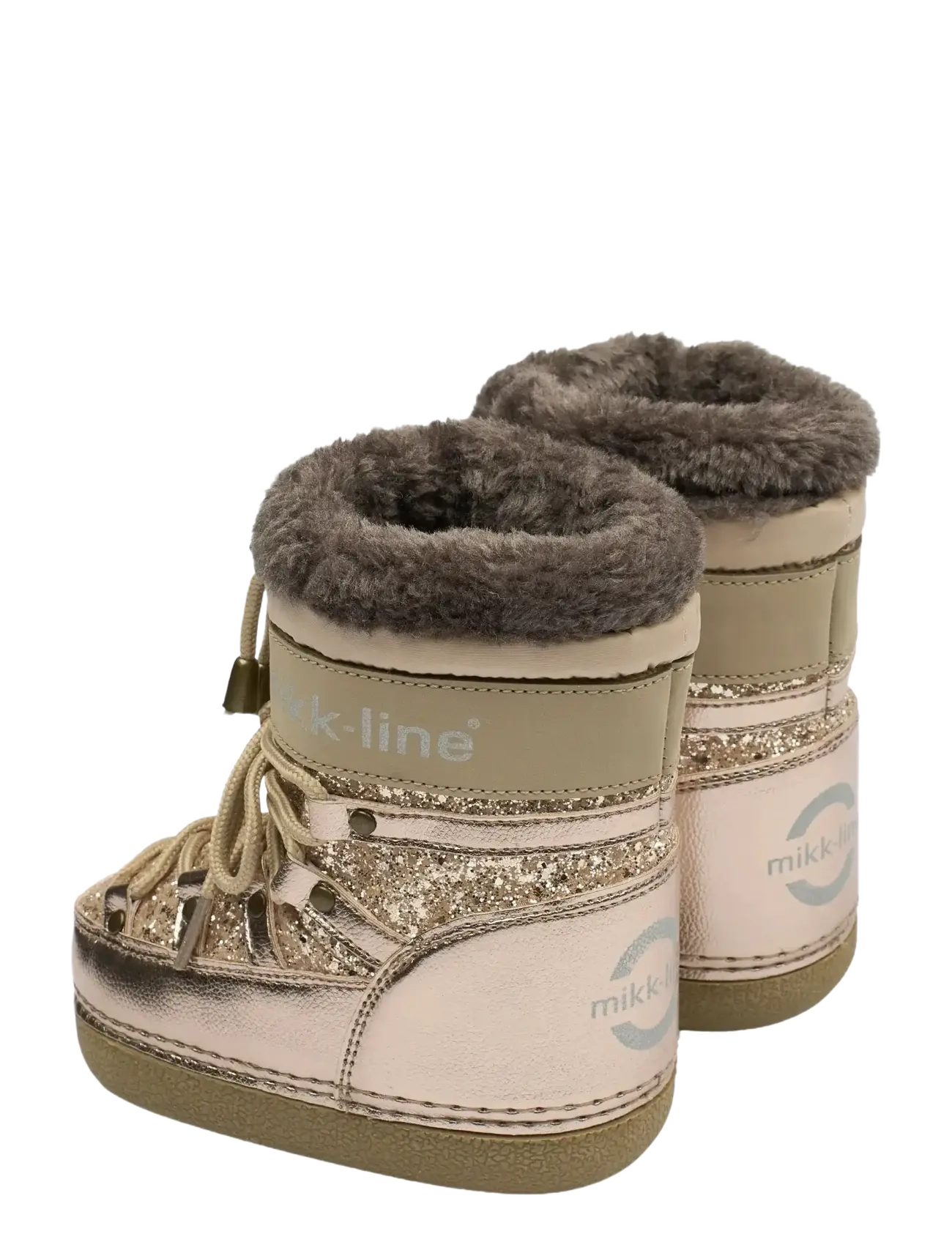 mikk-line - Snow Boot Glitter - herbstschuhe - champagne glitter - 3