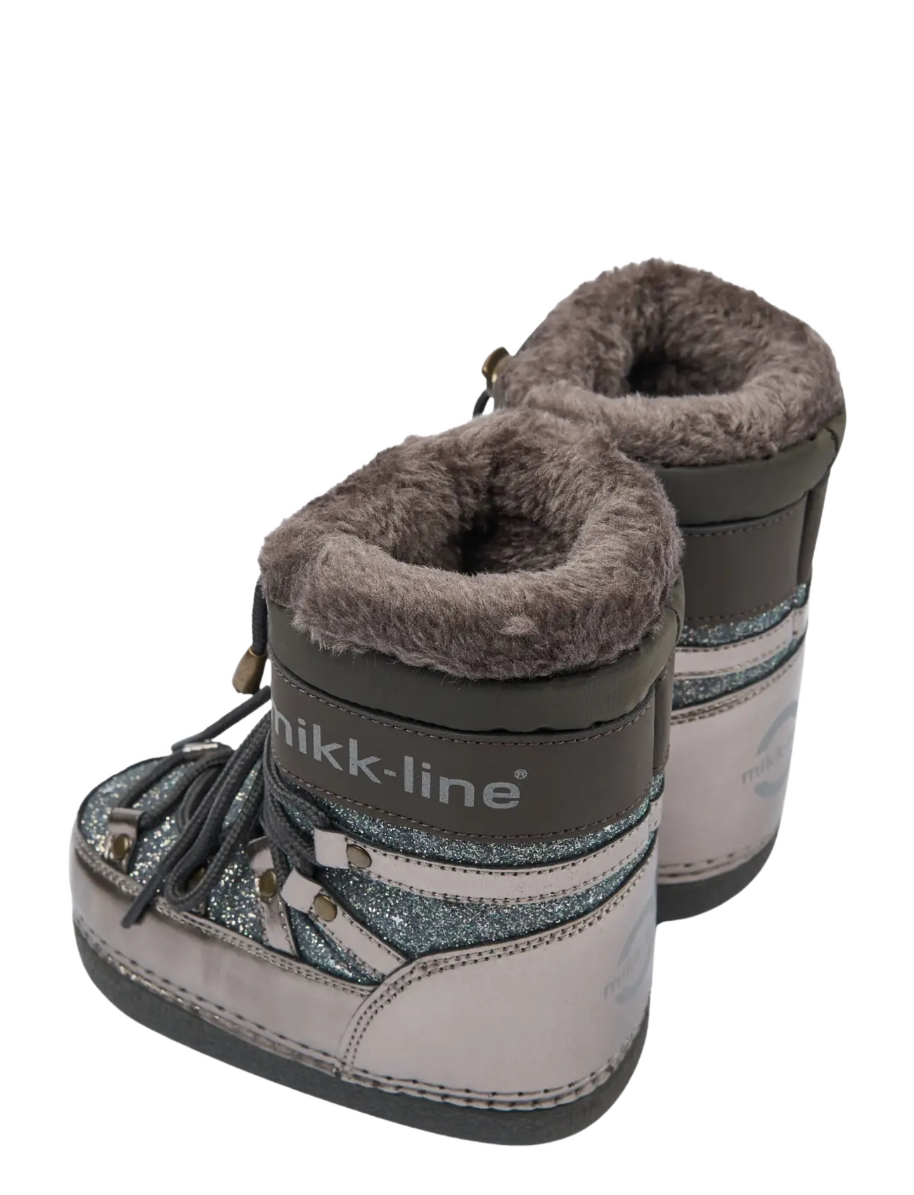 mikk-line - Snow Boot Glitter - winterstiefel - dark shadow - 3