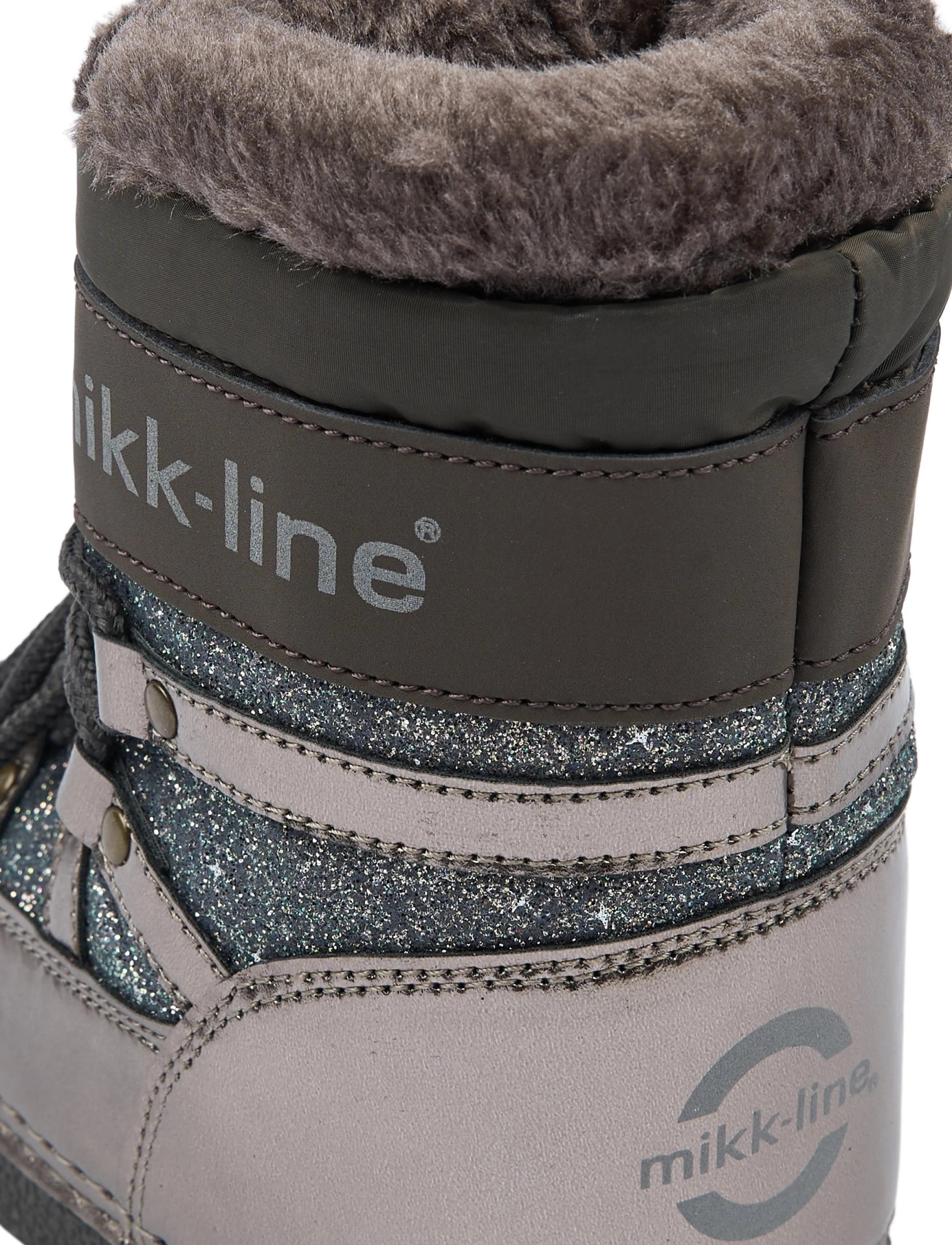 mikk-line - Snow Boot Glitter - winterstiefel - dark shadow - 5