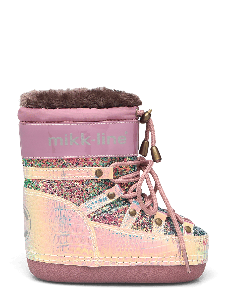 mikk-line - Snow Boot Glitter - vinterstøvler - rose brown - 2