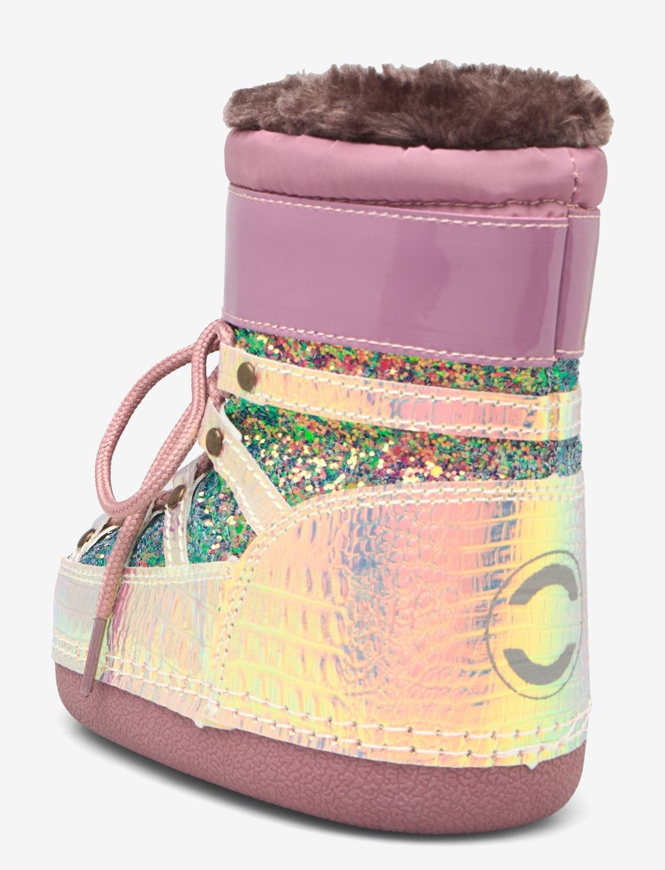 mikk-line - Snow Boot Glitter - vintersko - rose brown - 3