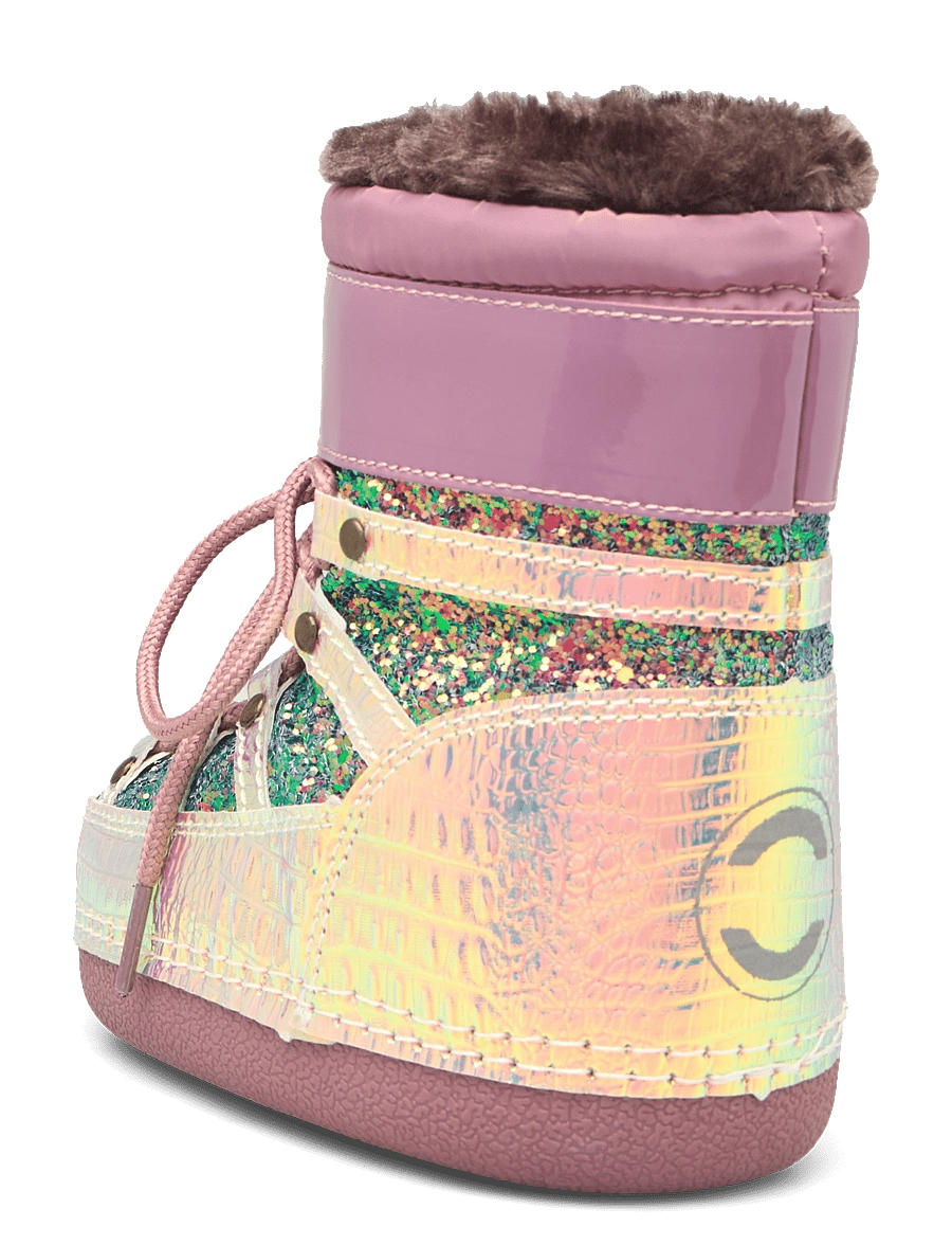 mikk-line - Snow Boot Glitter - vinterstøvler - rose brown - 3