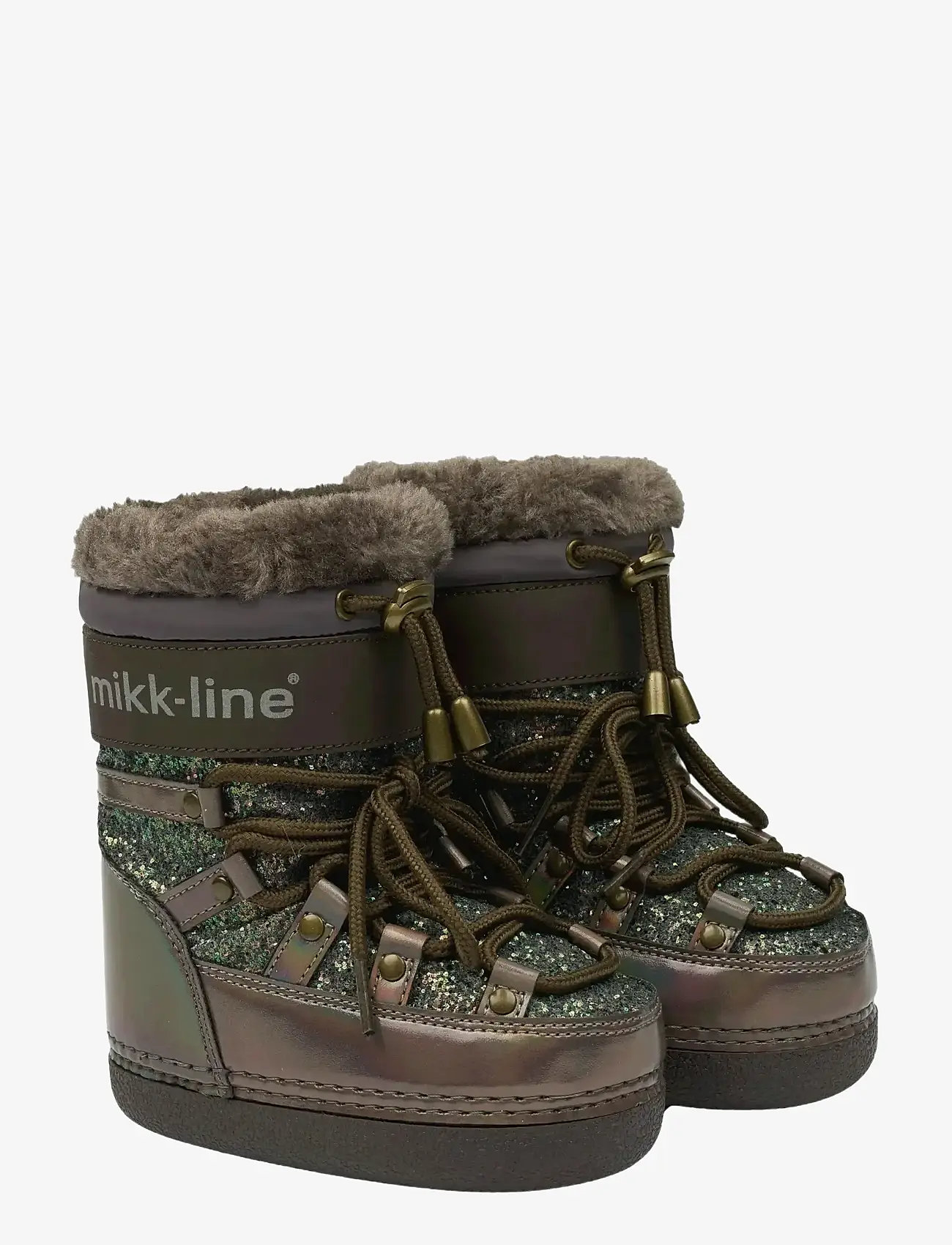 mikk-line - Snow Boot Glitter - herbstschuhe - sparrow - 0
