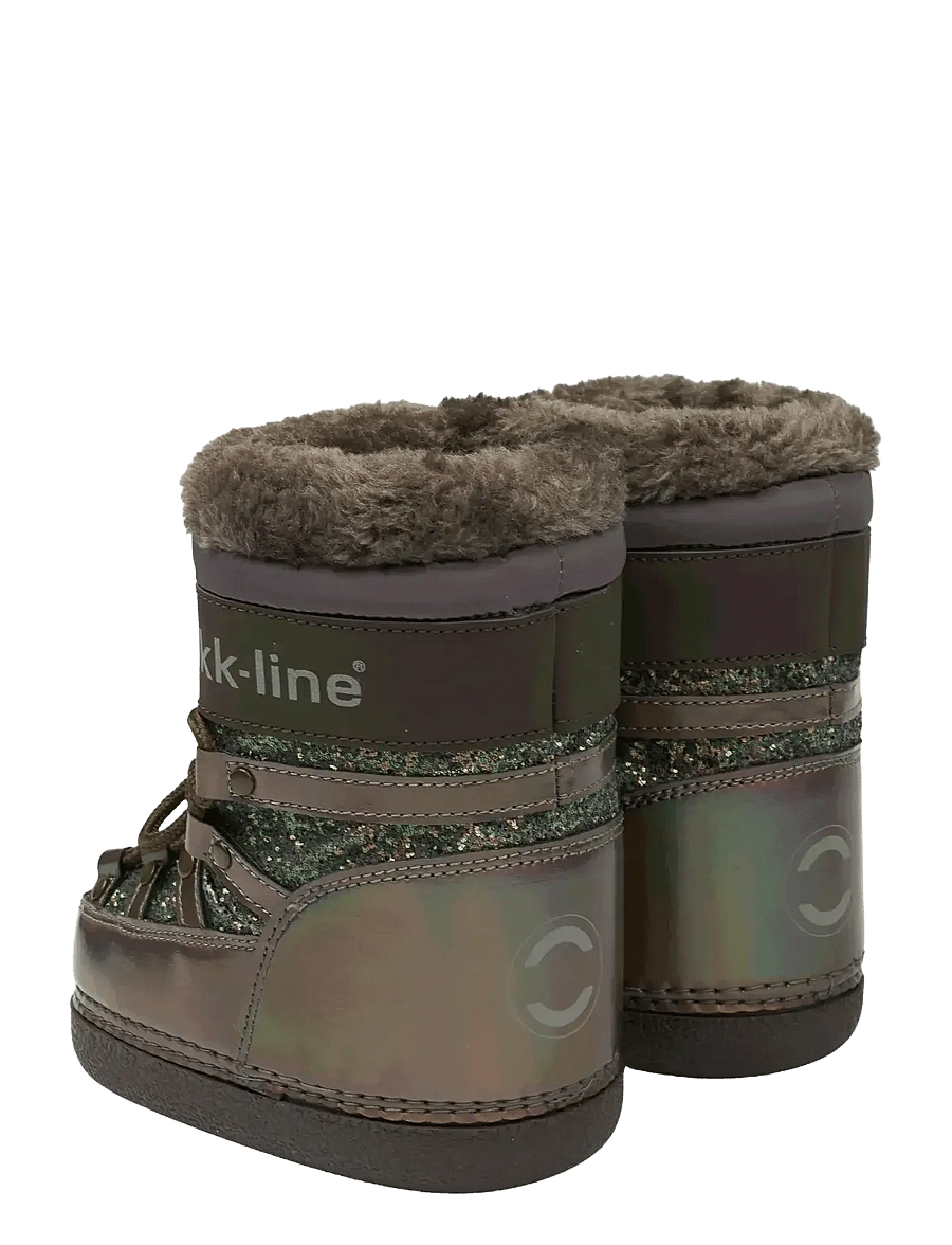 mikk-line - Snow Boot Glitter - vinterstøvler - sparrow - 2