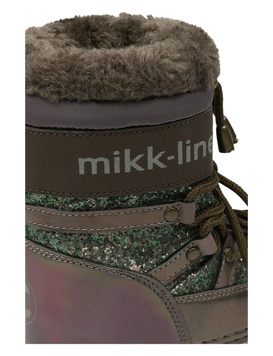 mikk-line - Snow Boot Glitter - vinterstøvler - sparrow - 3