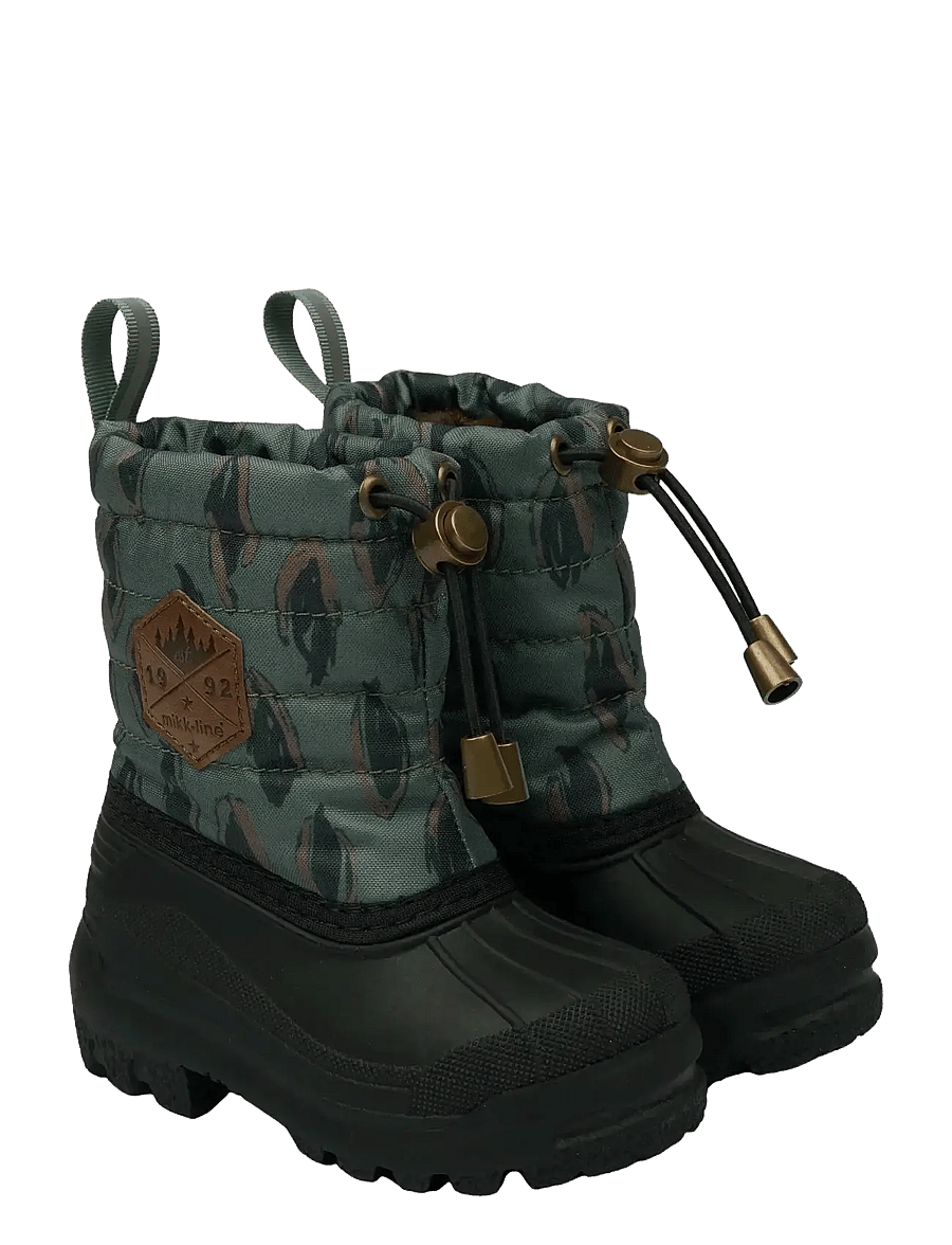 mikk-line - Winter Boot AOP - vinterstøvler - balsam green - 0