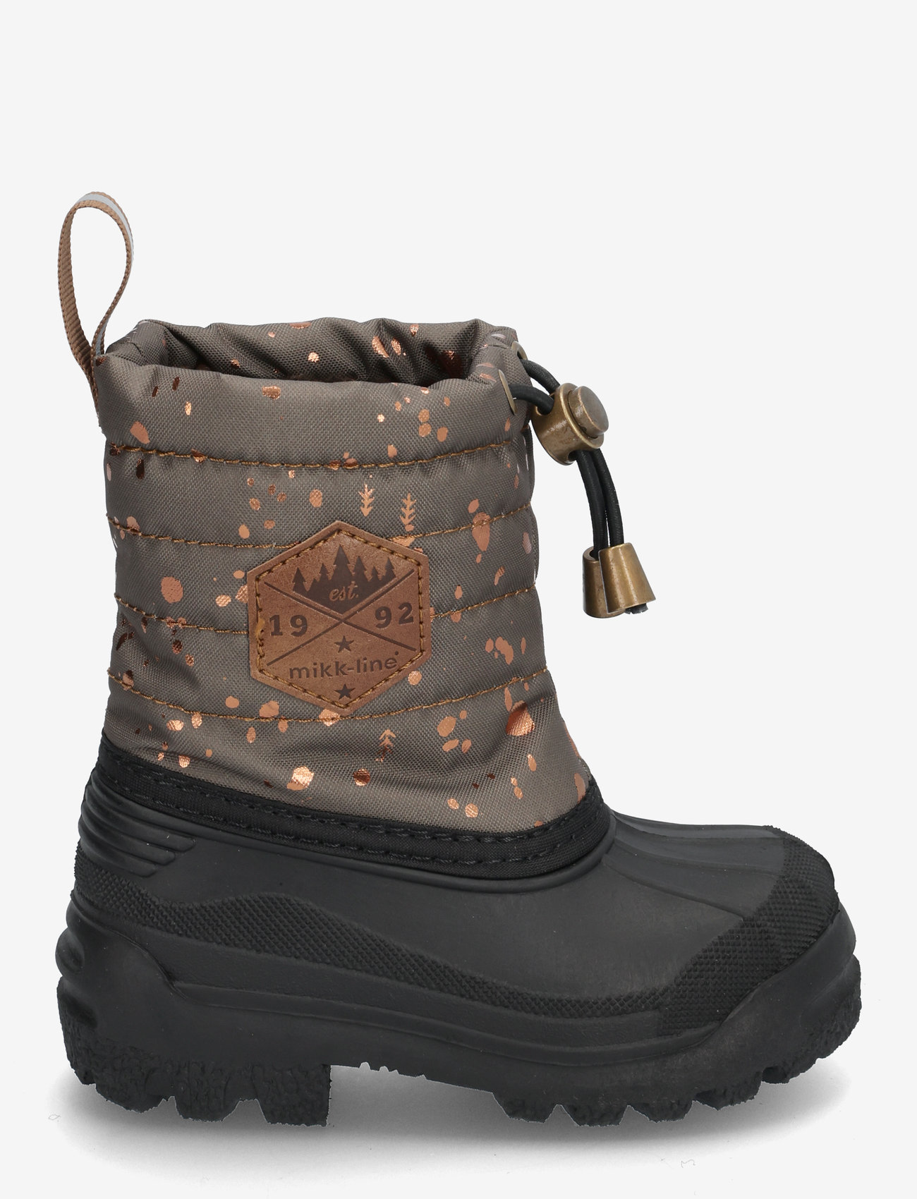 mikk-line - Winter Boot AOP - efterårssko - chocolate chip - 1