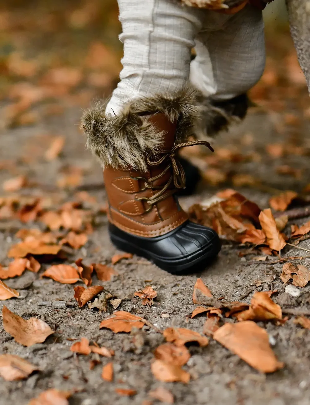 mikk-line - Winter Boot Rubber w. Fake Fur - winterstiefel - cognac - 0