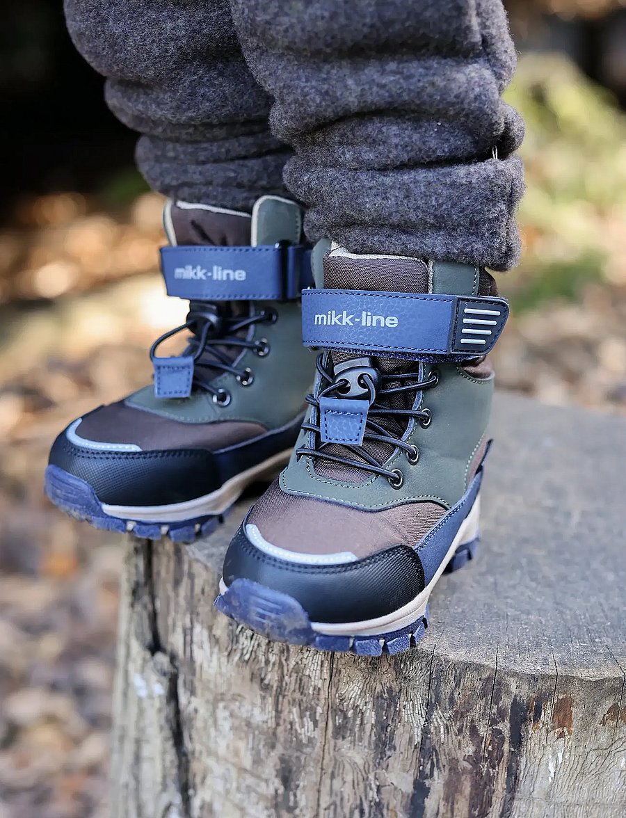 mikk-line - Winter Boot Tex Velcro - bottes d'hiver - chocolate chip - 0