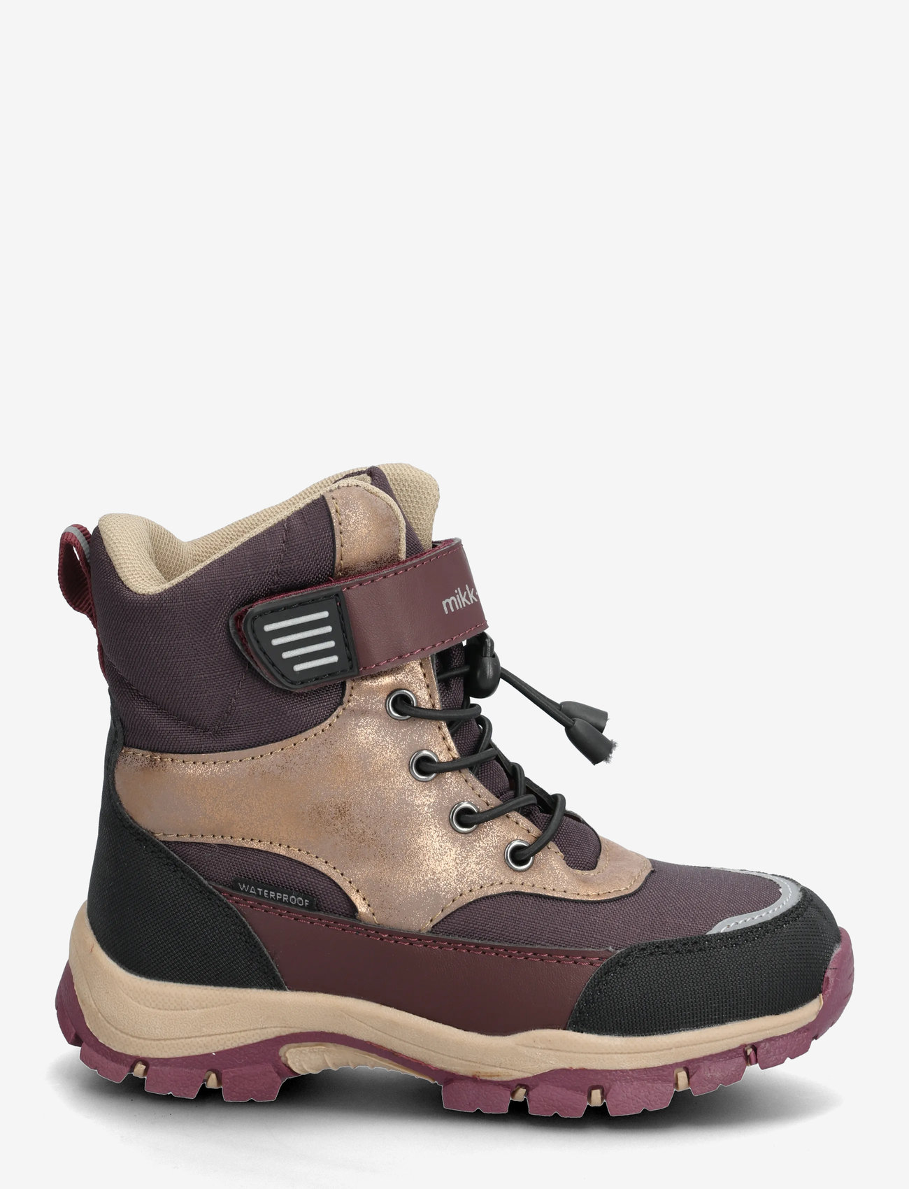 mikk-line - Winter Boot Tex Velcro - herbstschuhe - raisin - 1