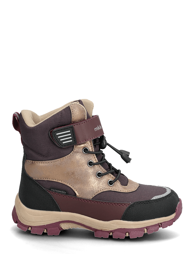 mikk-line - Winter Boot Tex Velcro - raisin - 1