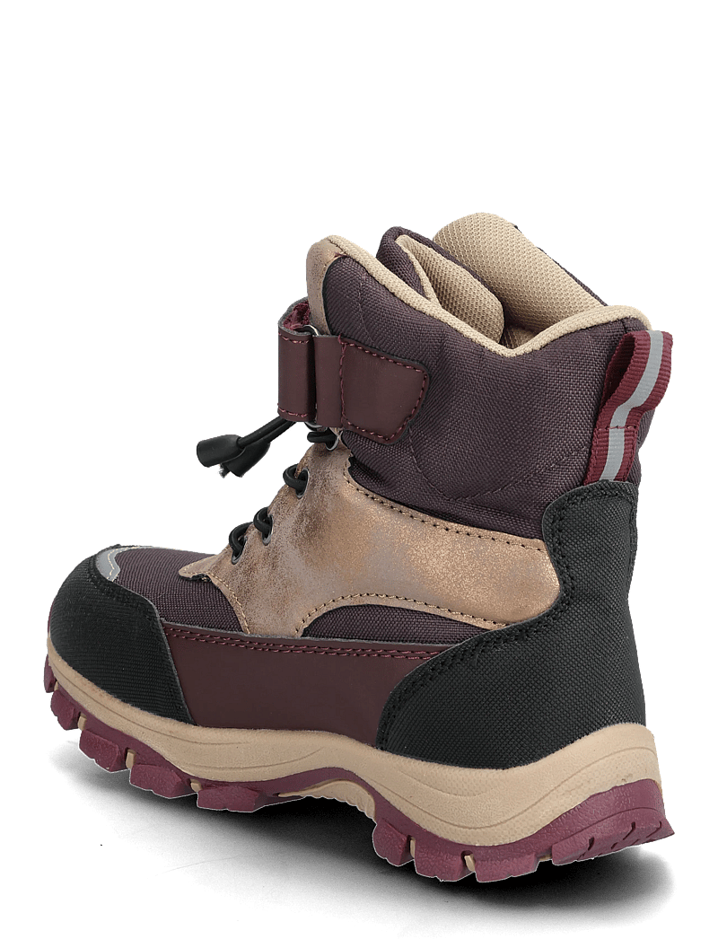mikk-line - Winter Boot Tex Velcro - raisin - 2
