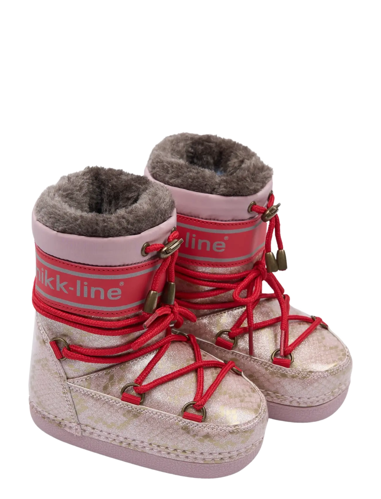 mikk-line Snow Boot Glitter Polished - Winter boots - ADOBE ROSE / pink/rose