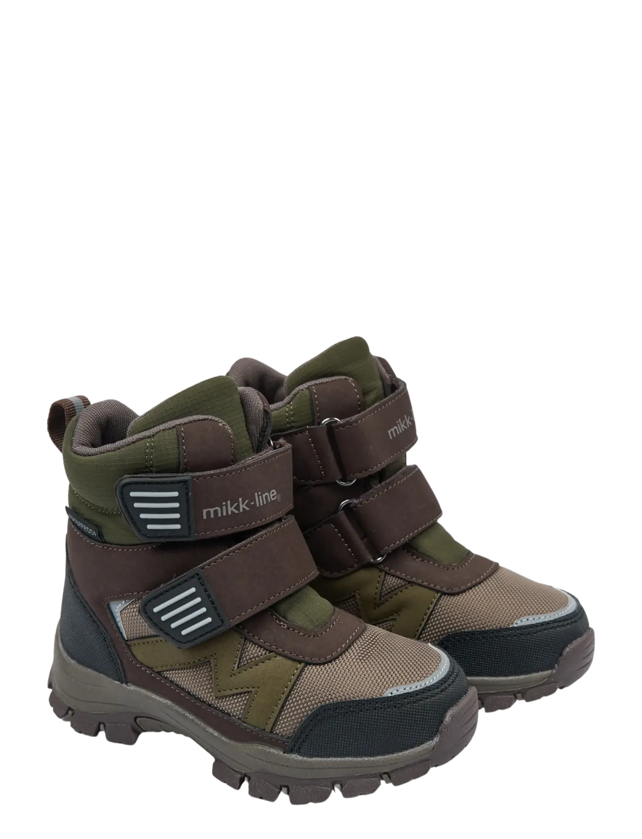 mikk-line Winter Boot Tex Velcro - Winter boots - KOMBU GREEN / khaki/green
