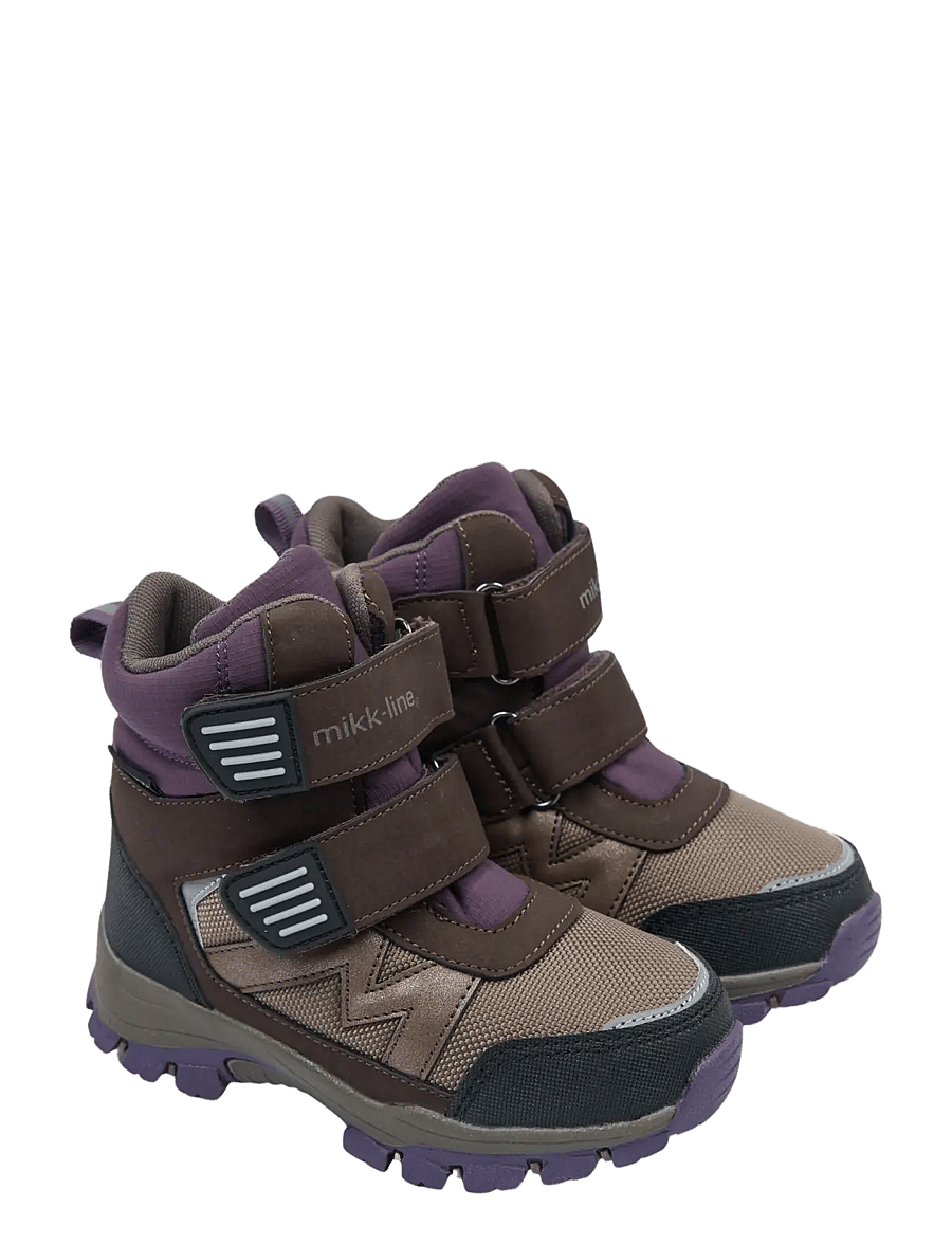 mikk-line - Winter Boot Tex Velcro - vinterstövlar - plum perfect - 0