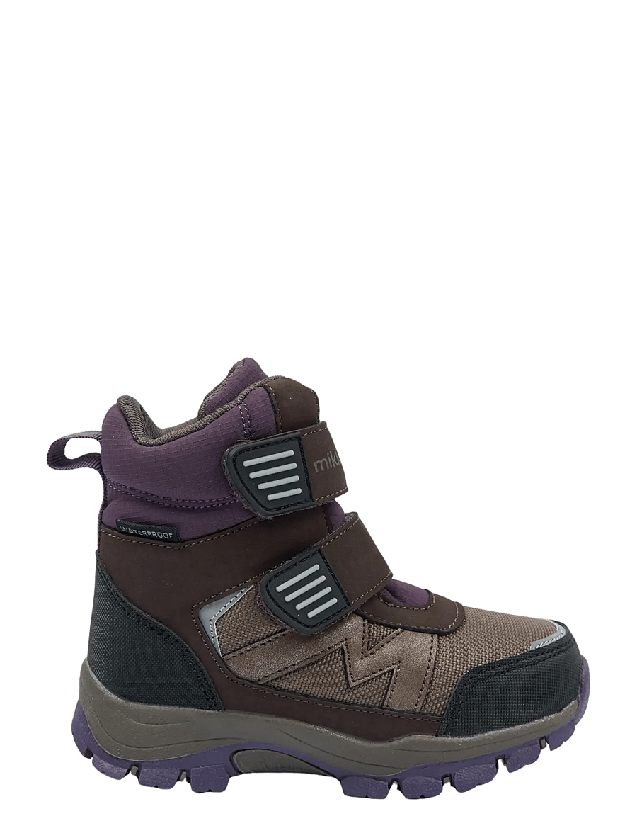 mikk-line - Winter Boot Tex Velcro - vinterstövlar - plum perfect - 1