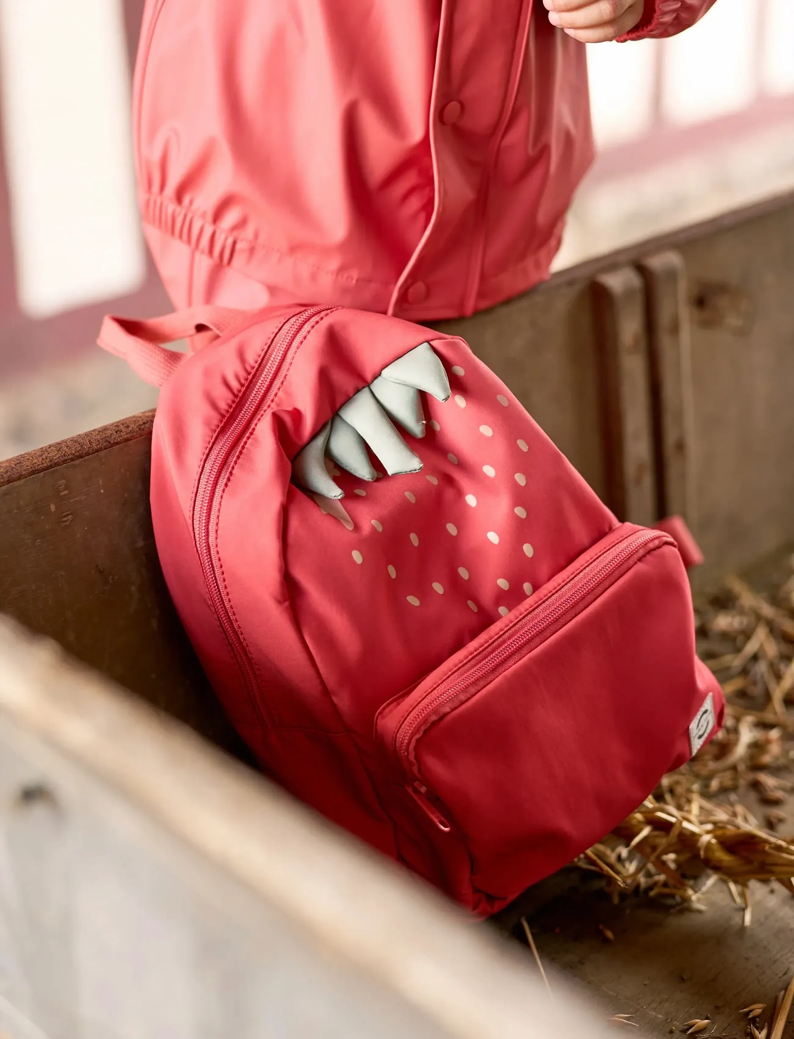 mikk-line Zoo Backpack, One Size, Bags, Rot - Backpacks, Kinder