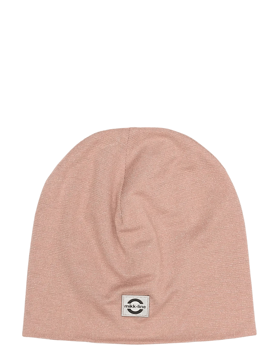 mikk-line - Viscose Lurex Hat - beanies - ash rose - 0