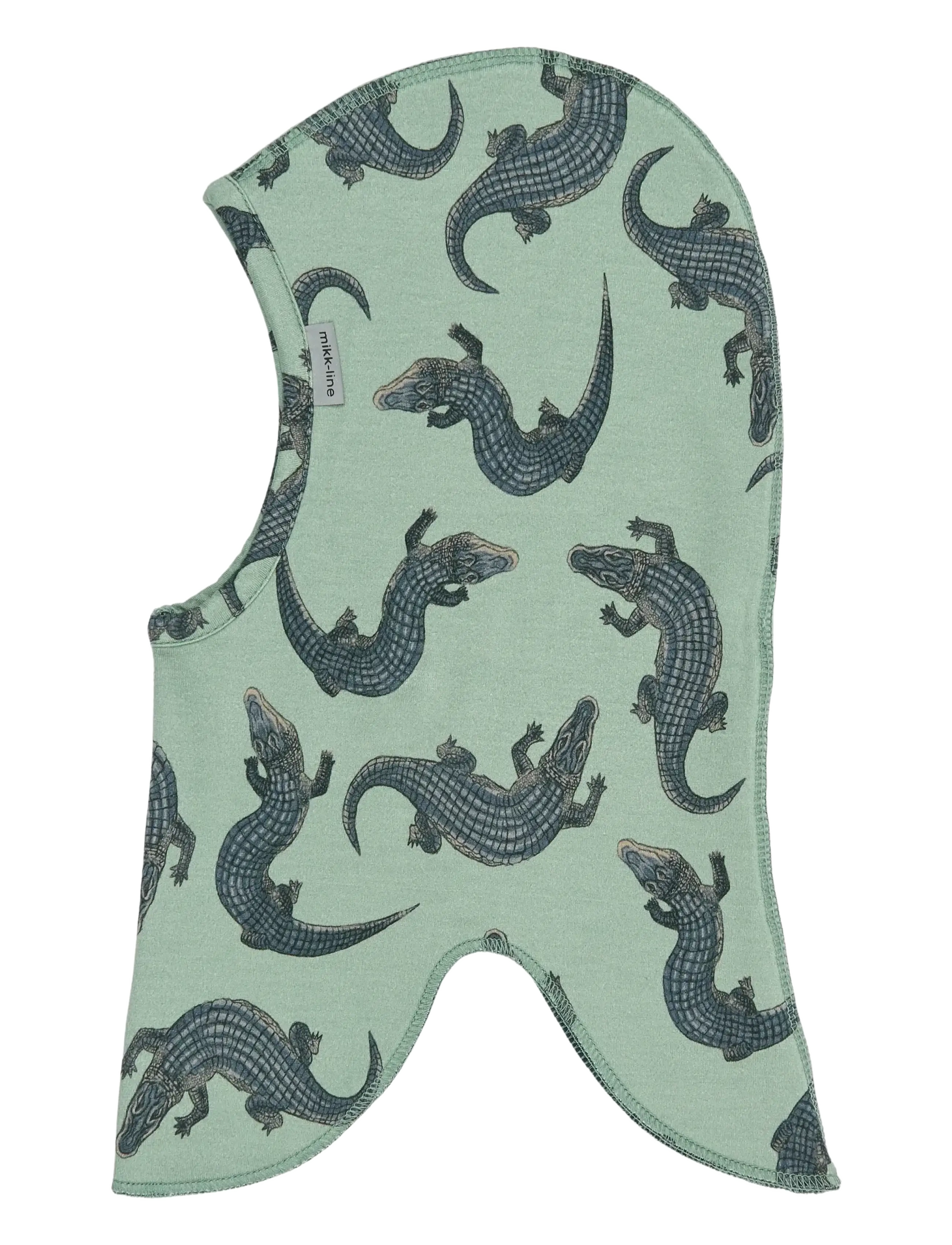 mikk-line Viscose Elastane Balaclava AOP - Accessoires - CROCO AOP / green