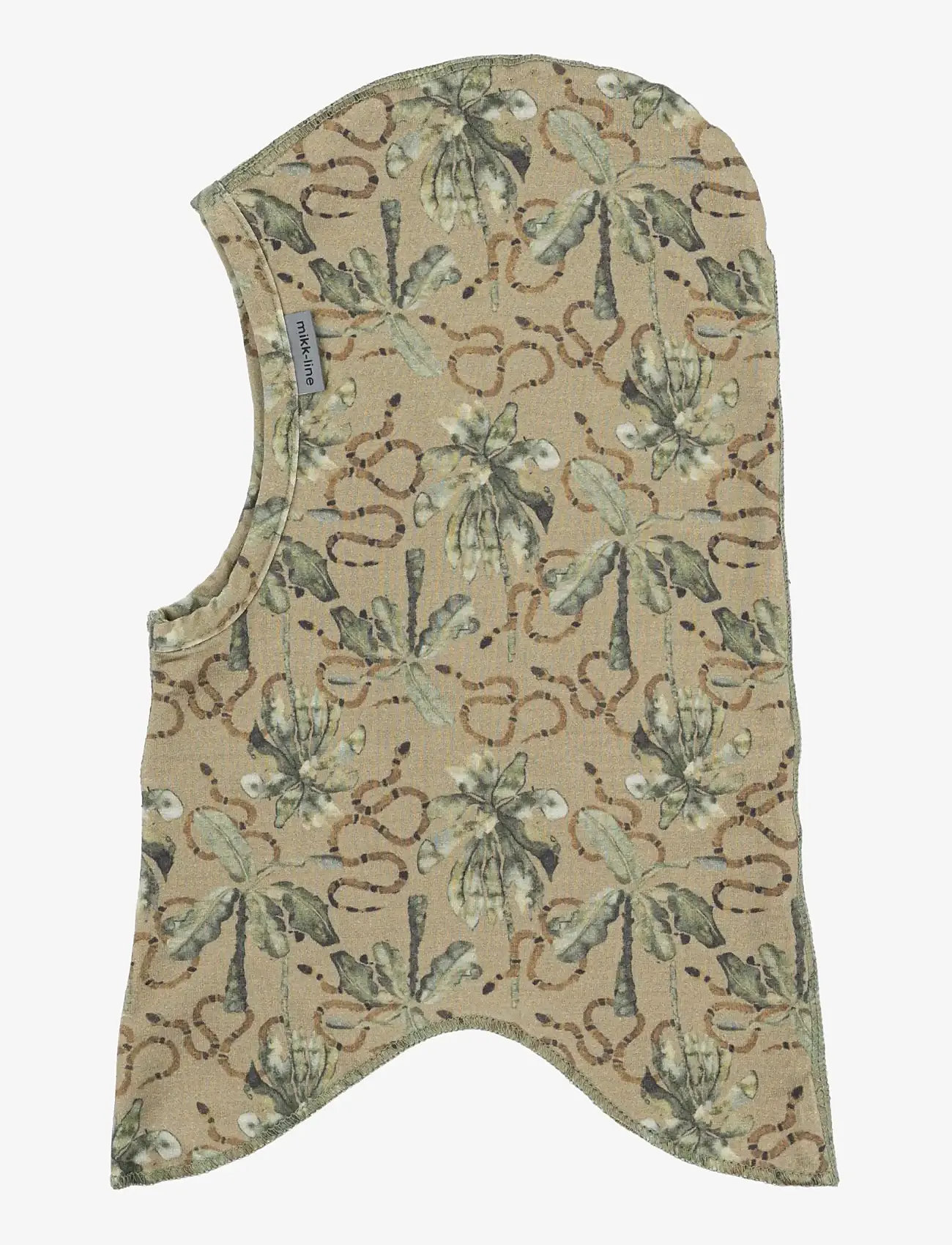 mikk-line - Viscose Elastane Balaclava AOP - aksessuaarid - gray green - 0